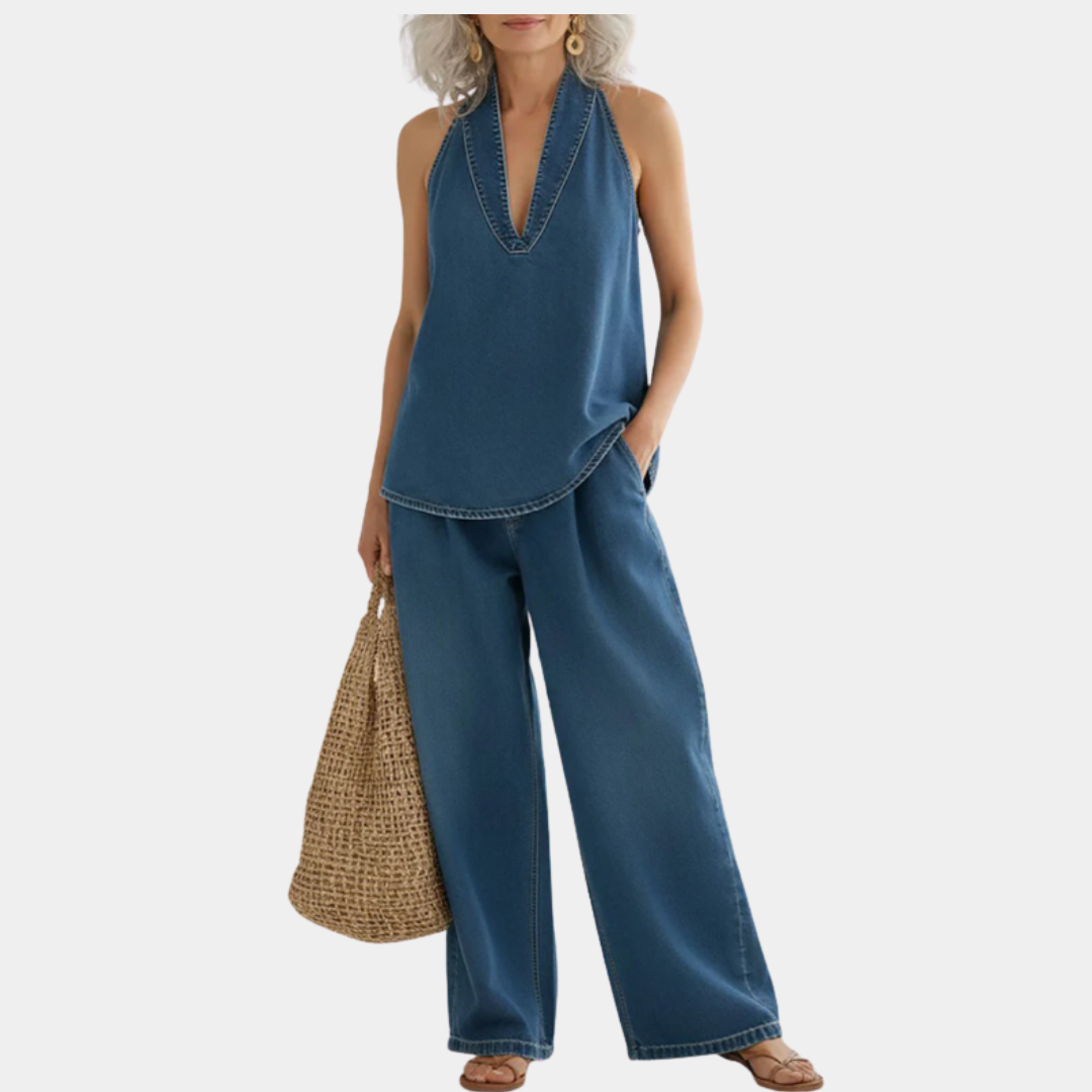 MARCO & BIANCA MILANO | IVY SET GEMELLARE IN DENIM EFFETTO VINTAGE DONNA