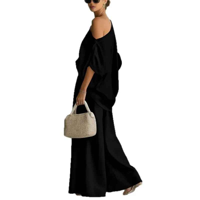 Lisa | Completo Top Off-Shoulder e Pantaloni Aderenti