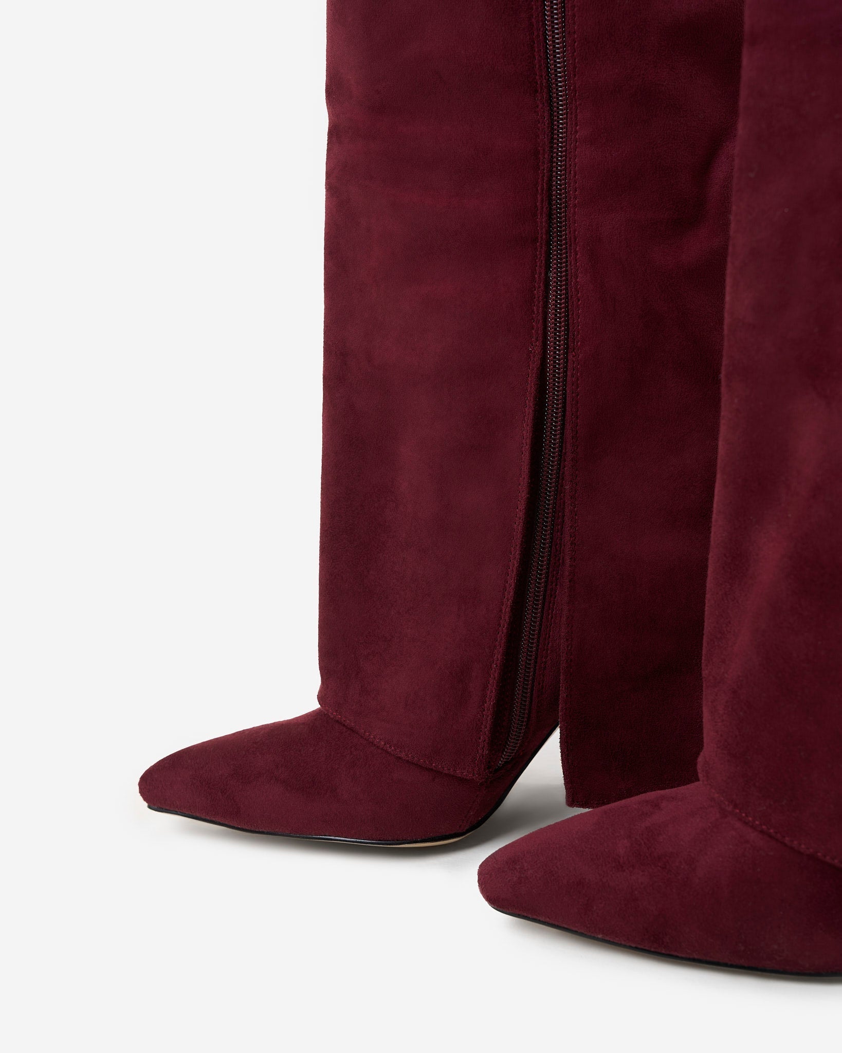 MARCO & BIANCA MILANO | STIVALI ALTI LAVISTA IN CAMOSCIO BORDEAUX DONNA