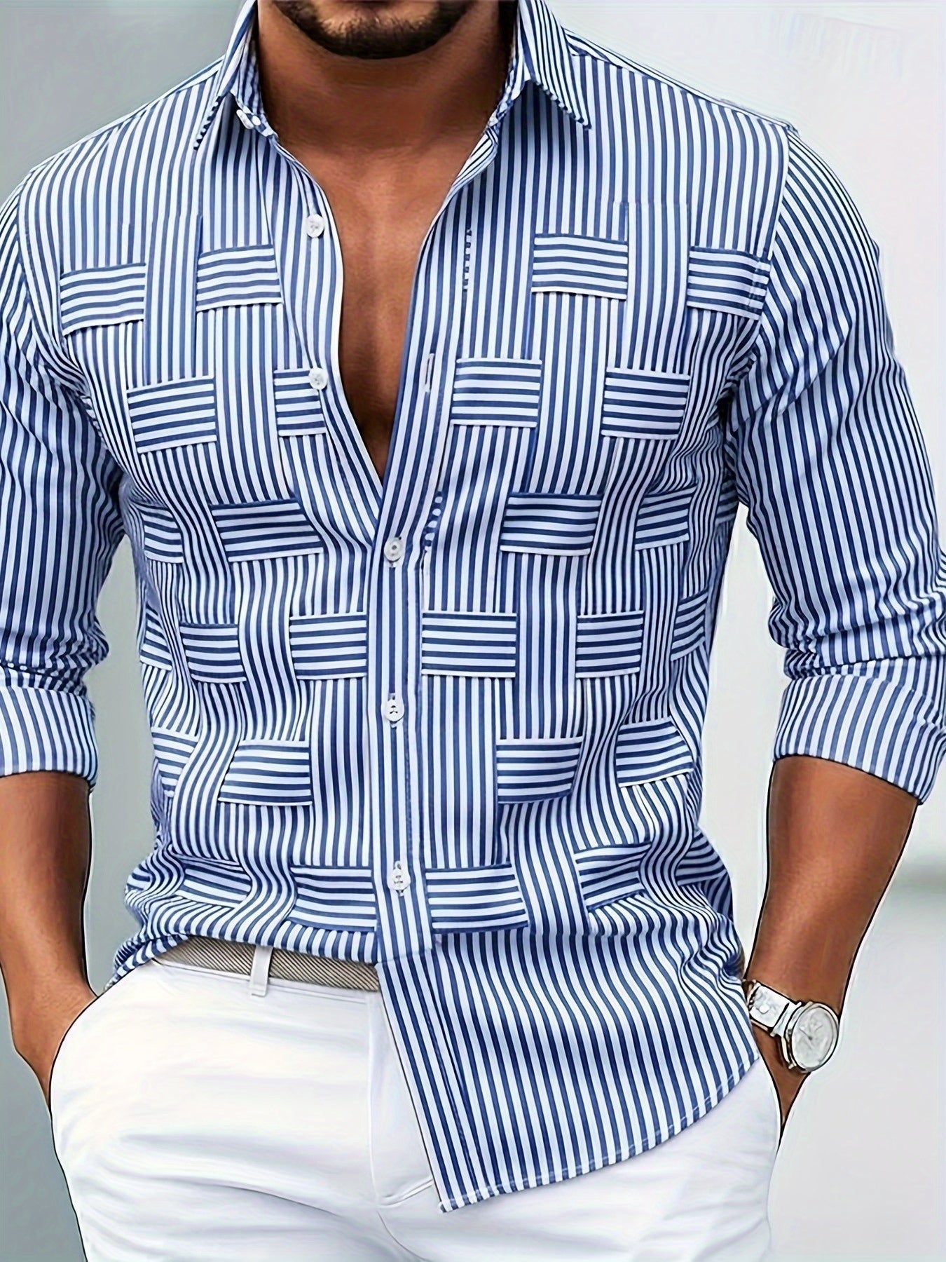 MARCO & BIANCA MILANO | CAMICIA VINTAGE A RIGHE UOMO