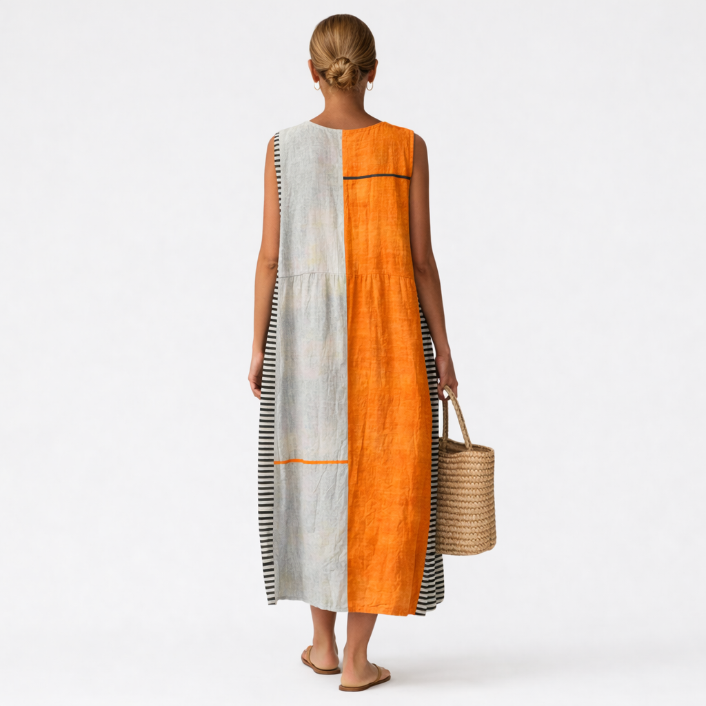 MARCO & BIANCA MILANO | ABITO MIDI ARANCIONE QUOTIDIANO DONNA