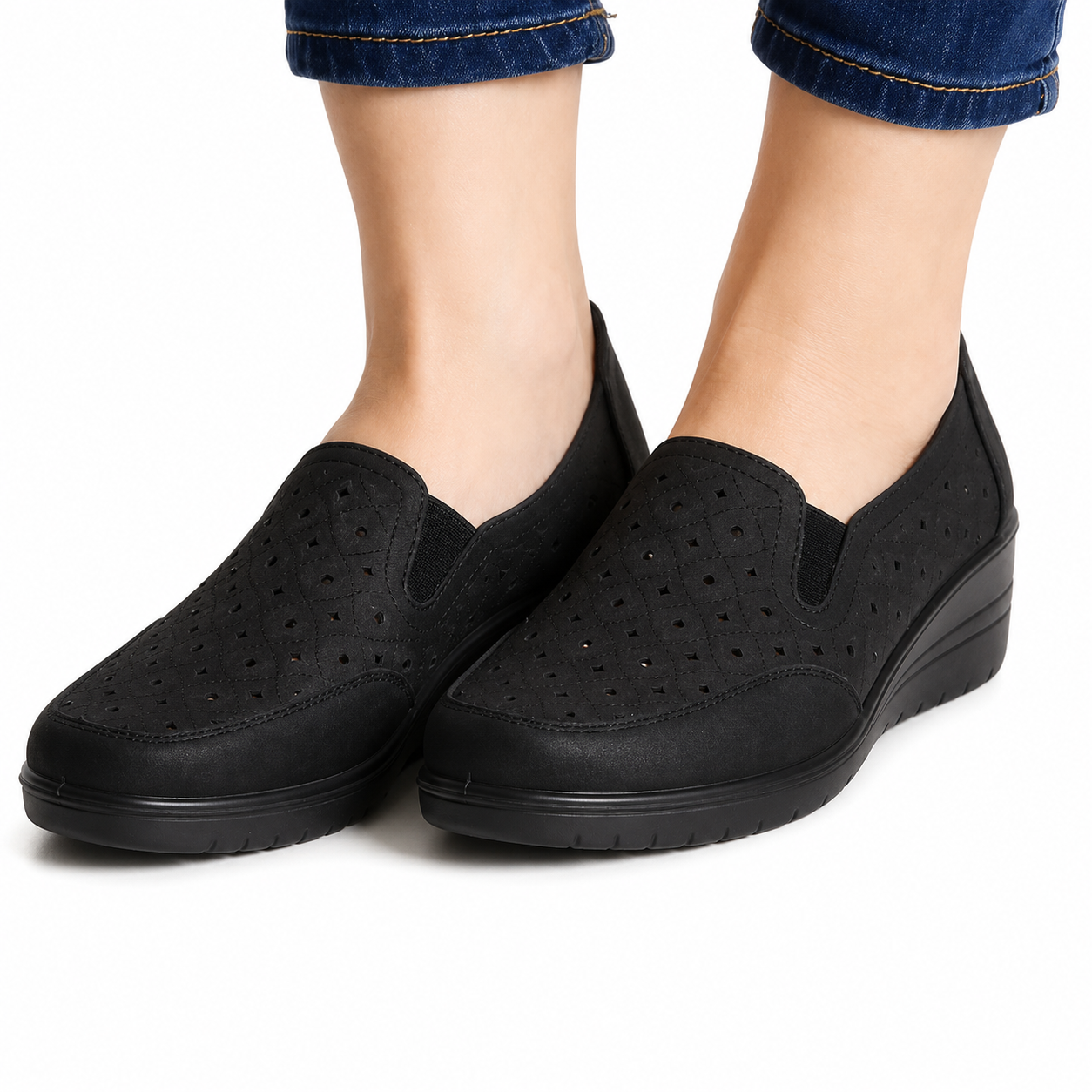 MARCO & BIANCA MILANO | MOCASSINI COMFORT CON ZEPPA TRAFORATI DONNA
