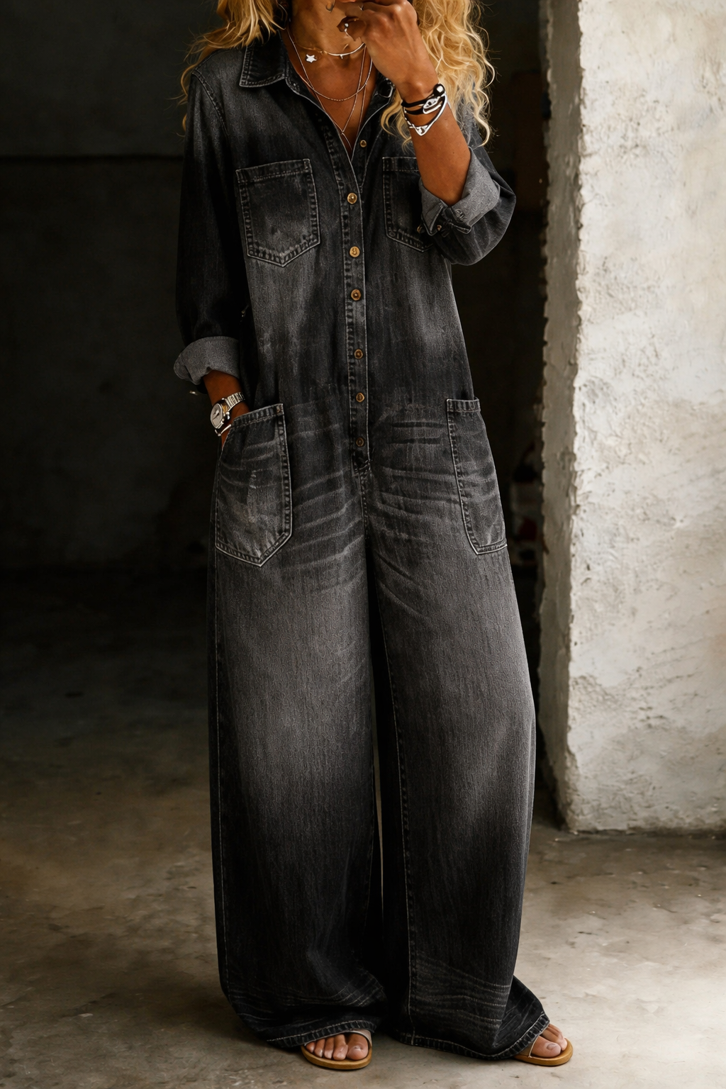 MARCO & BIANCA MILANO | LENA SALOPETTE CASUAL IN DENIM DONNA