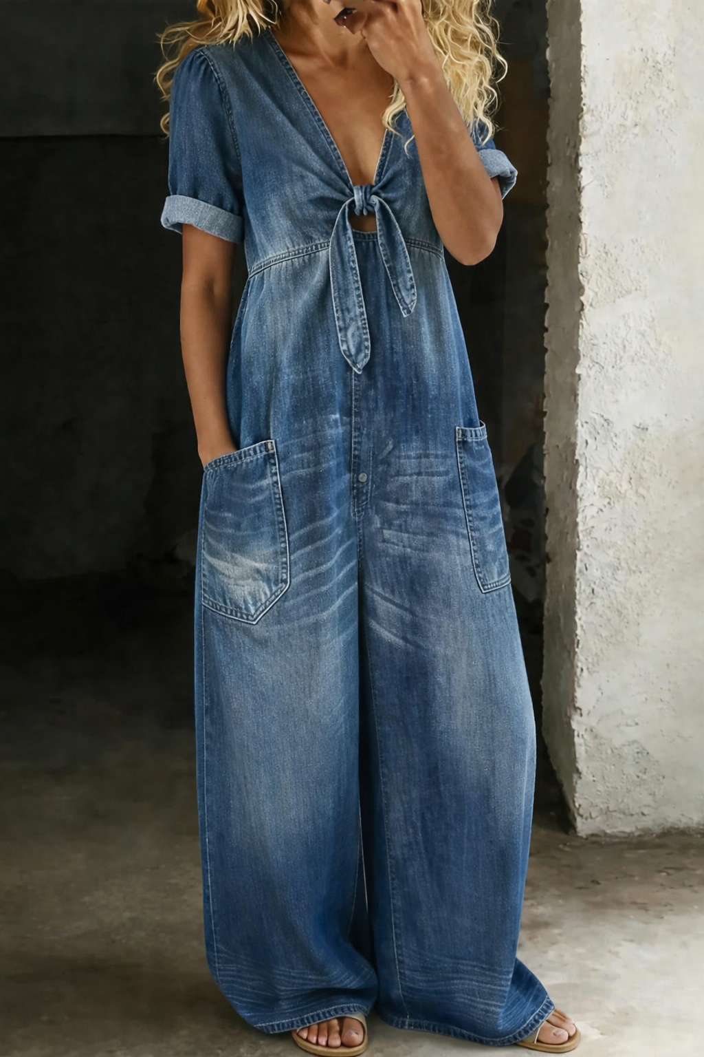 MARCO & BIANCA MILANO | MAYA TUTA CORTA IN DENIM DONNA