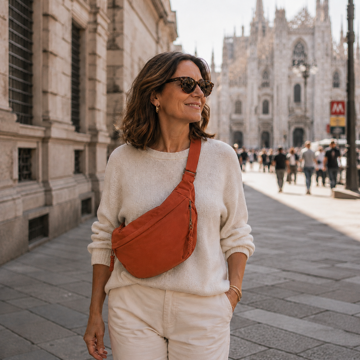 MARCO & BIANCA MILANO | BORSA A SPALLA ARANCIONE DONNA