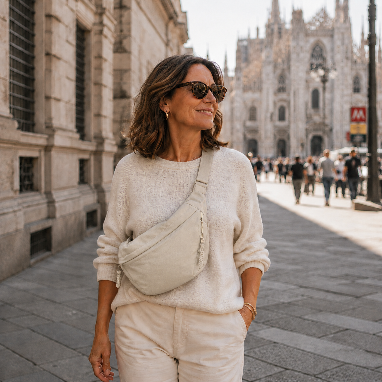 MARCO & BIANCA MILANO | BORSA A SPALLA BEIGE DONNA
