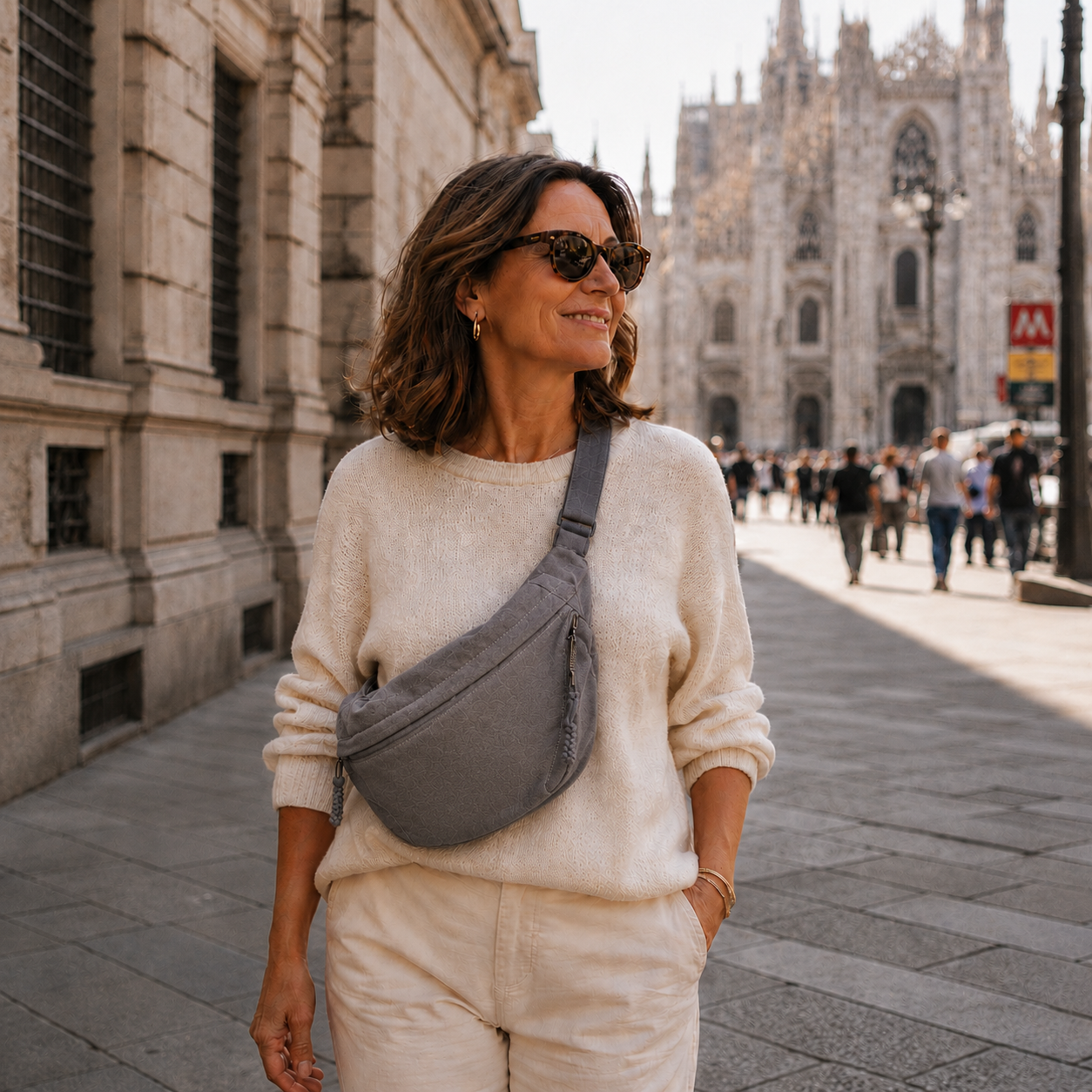 MARCO & BIANCA MILANO | BORSA A SPALLA GRIGIO DONNA