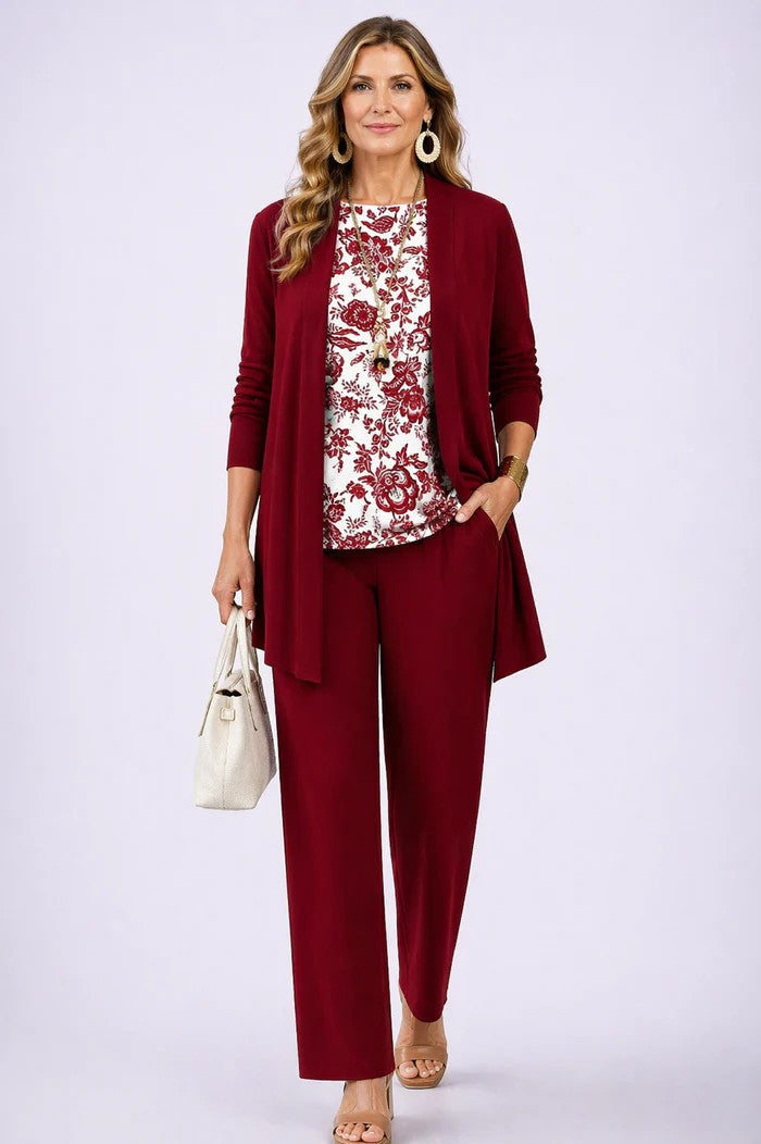 MARCO & BIANCA MILANO | COMPLETO KIMONO ROSA CORALLO DONNA
