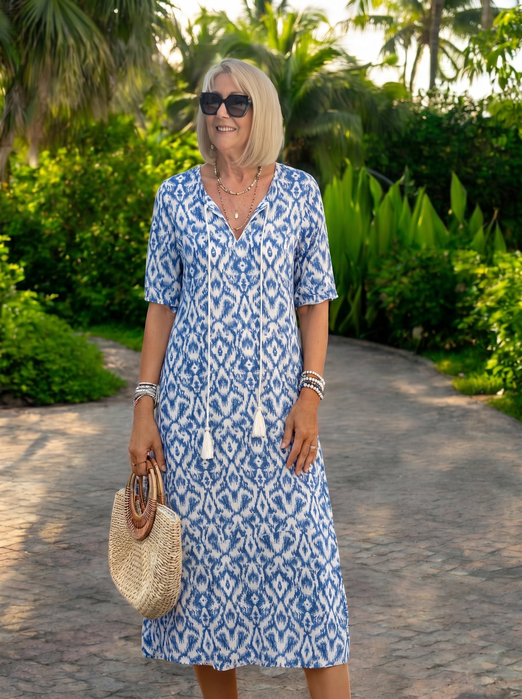 MARCO & BIANCA MILANO | LUNA ABITO MIDI STILE BOHO DONNA