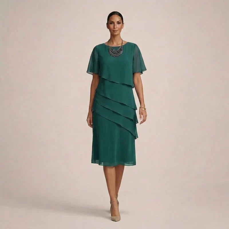 MARA | Elegantes Rüschens Kleid mit schmeichelhaftem Komfort
