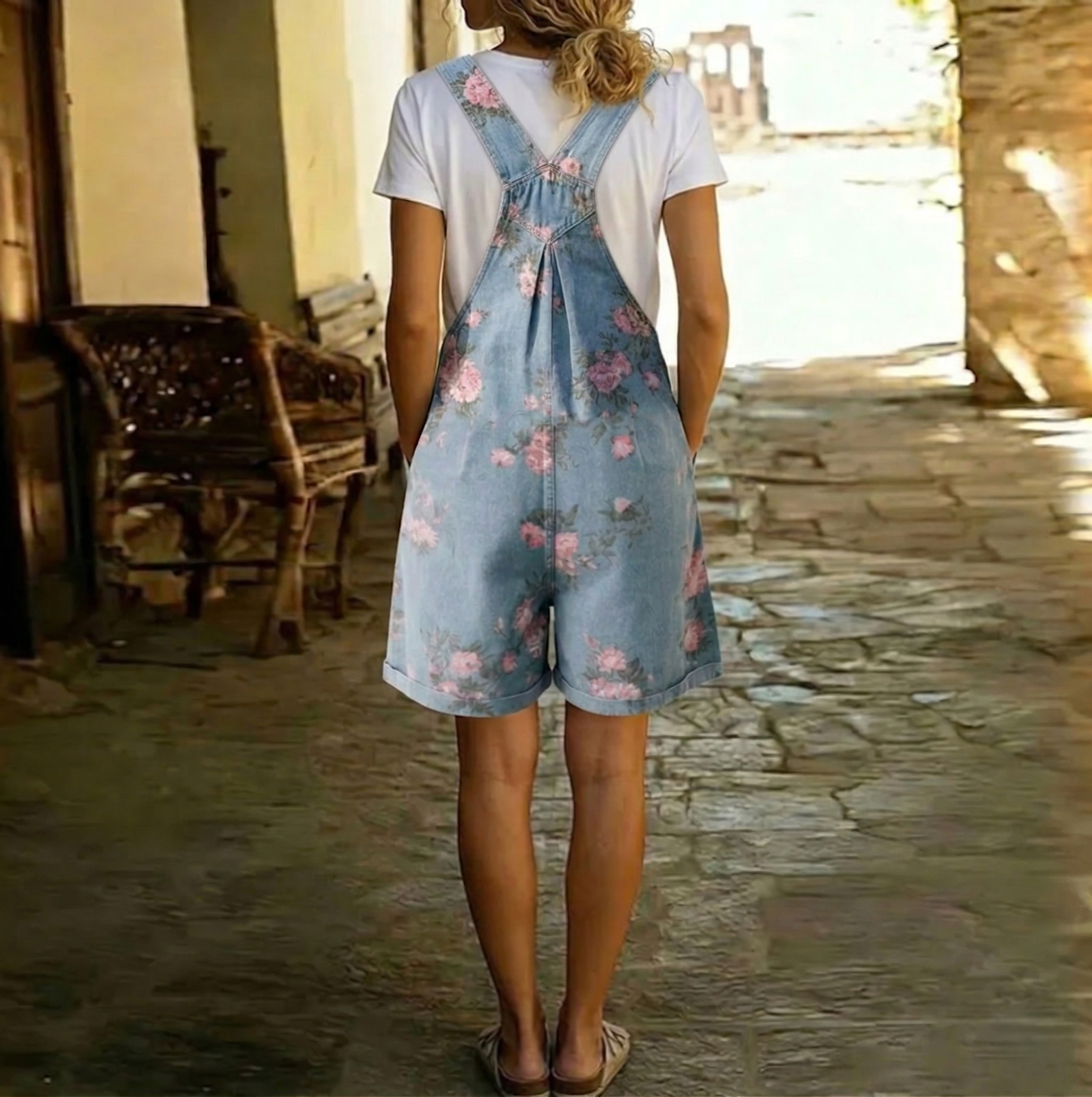 MARCO & BIANCA MILANO | JUDY SALOPETTE IN DENIM LAVATO VINTAGE DONNA