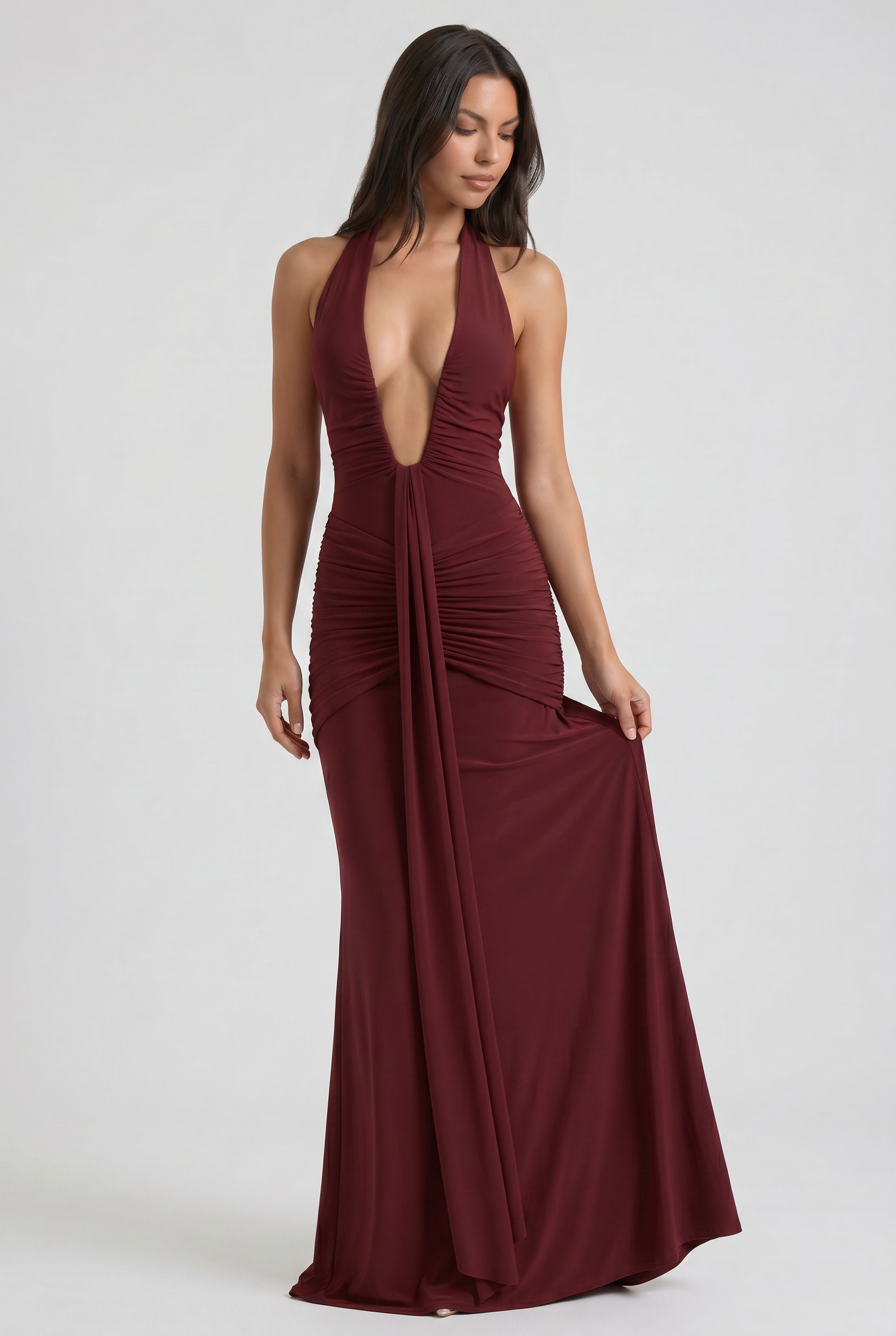 MARCO & BIANCA MILANO | ABITO SIRENA BORDEAUX ARIEL DONNA