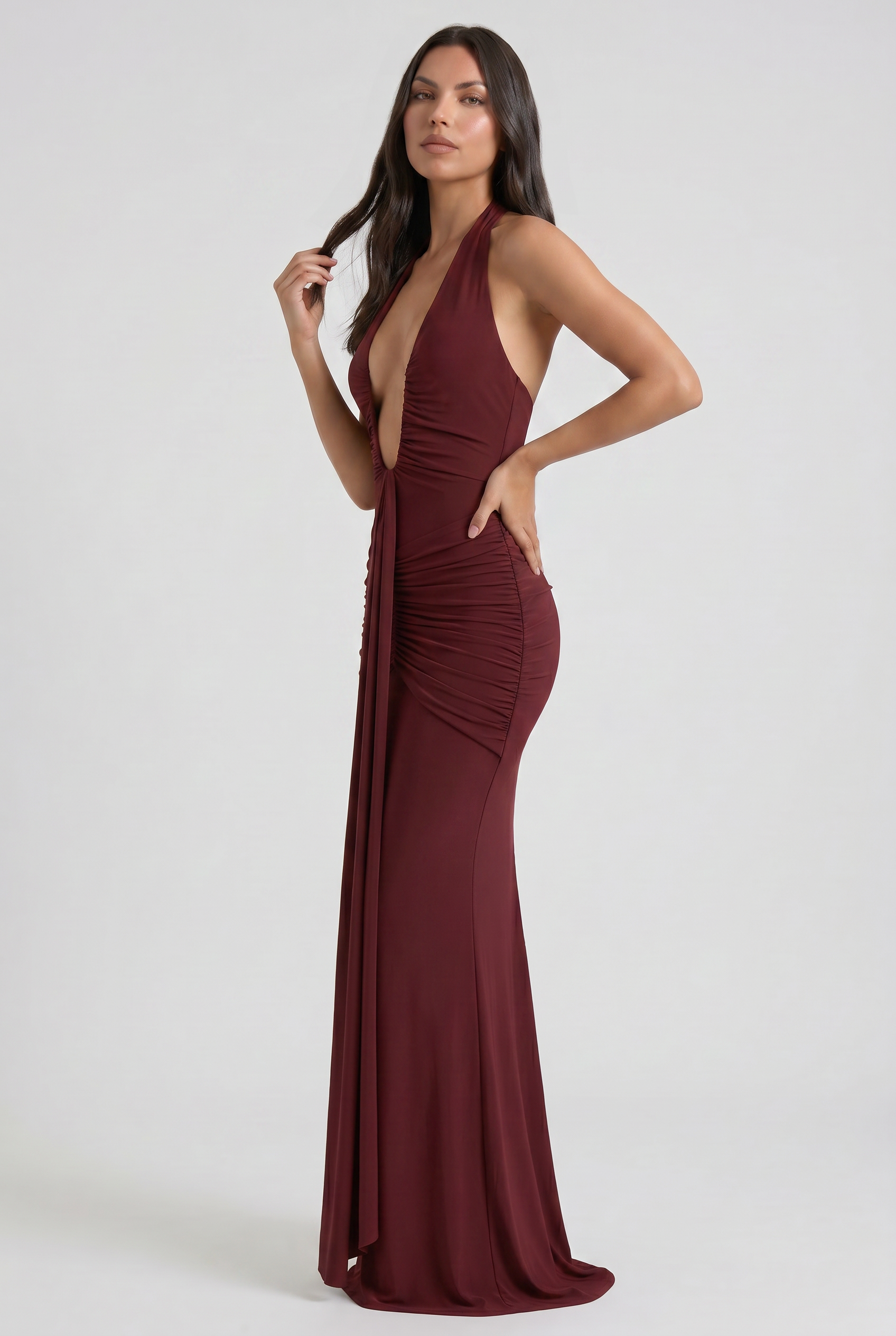 MARCO & BIANCA MILANO | ABITO SIRENA BORDEAUX ARIEL DONNA