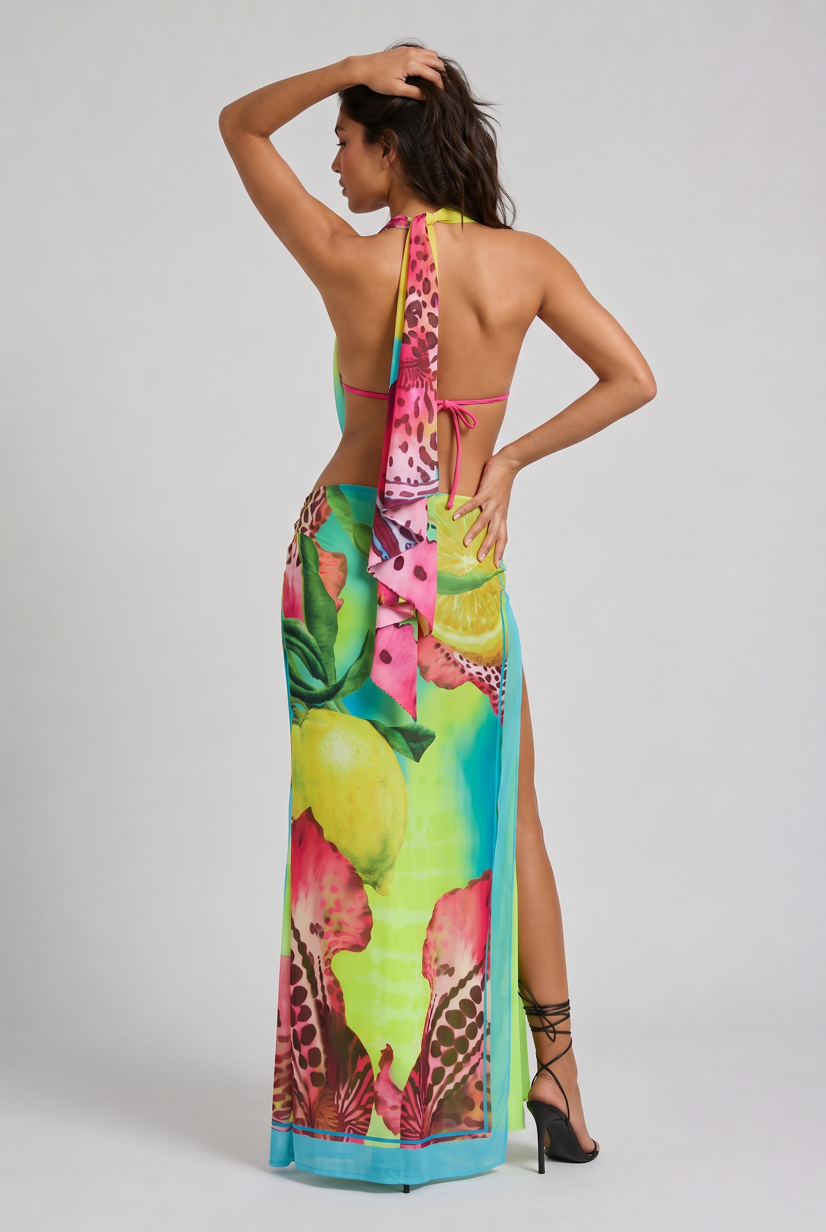 MARCO & BIANCA MILANO | MAXI ABITO TROPICALE AMANDA DONNA
