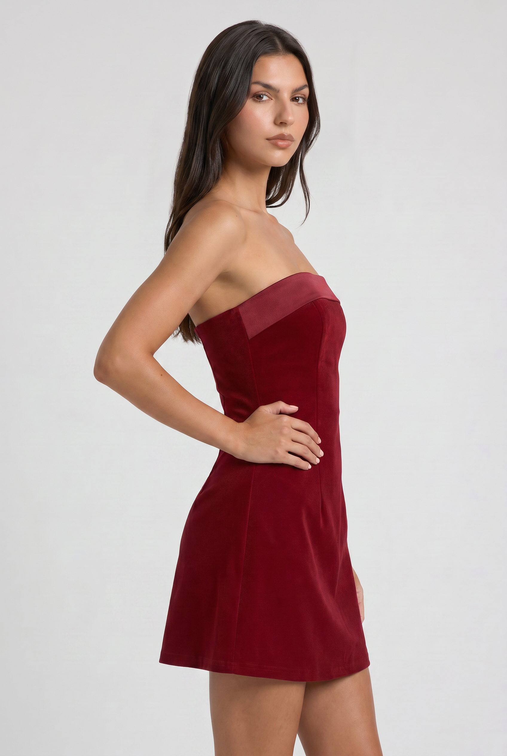 MARCO & BIANCA MILANO | MINI ABITO BORDEAUX VALENTINA DONNA