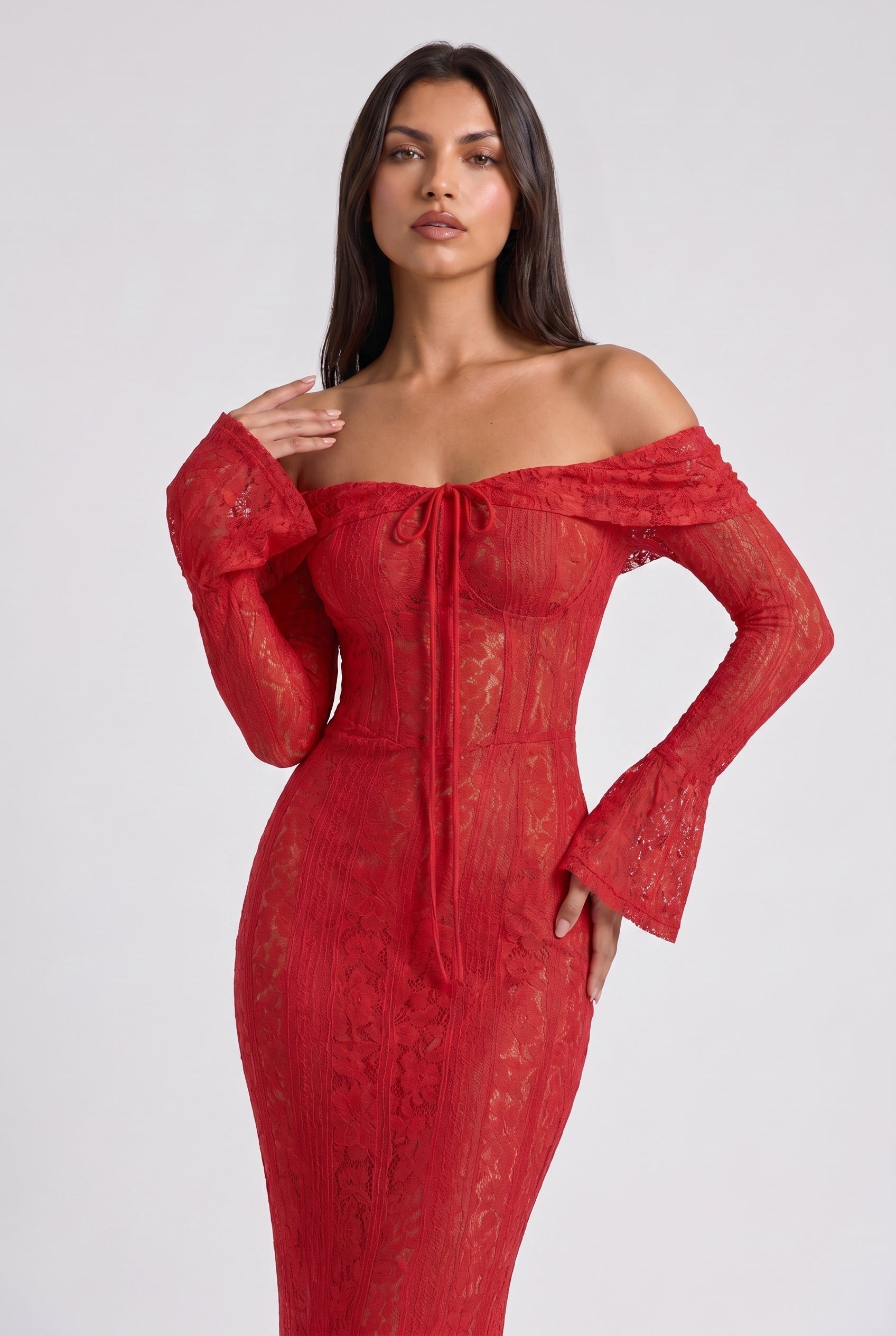 MARCO & BIANCA MILANO | ABITO SIRENA ROSSO ALESSANDRA DONNA