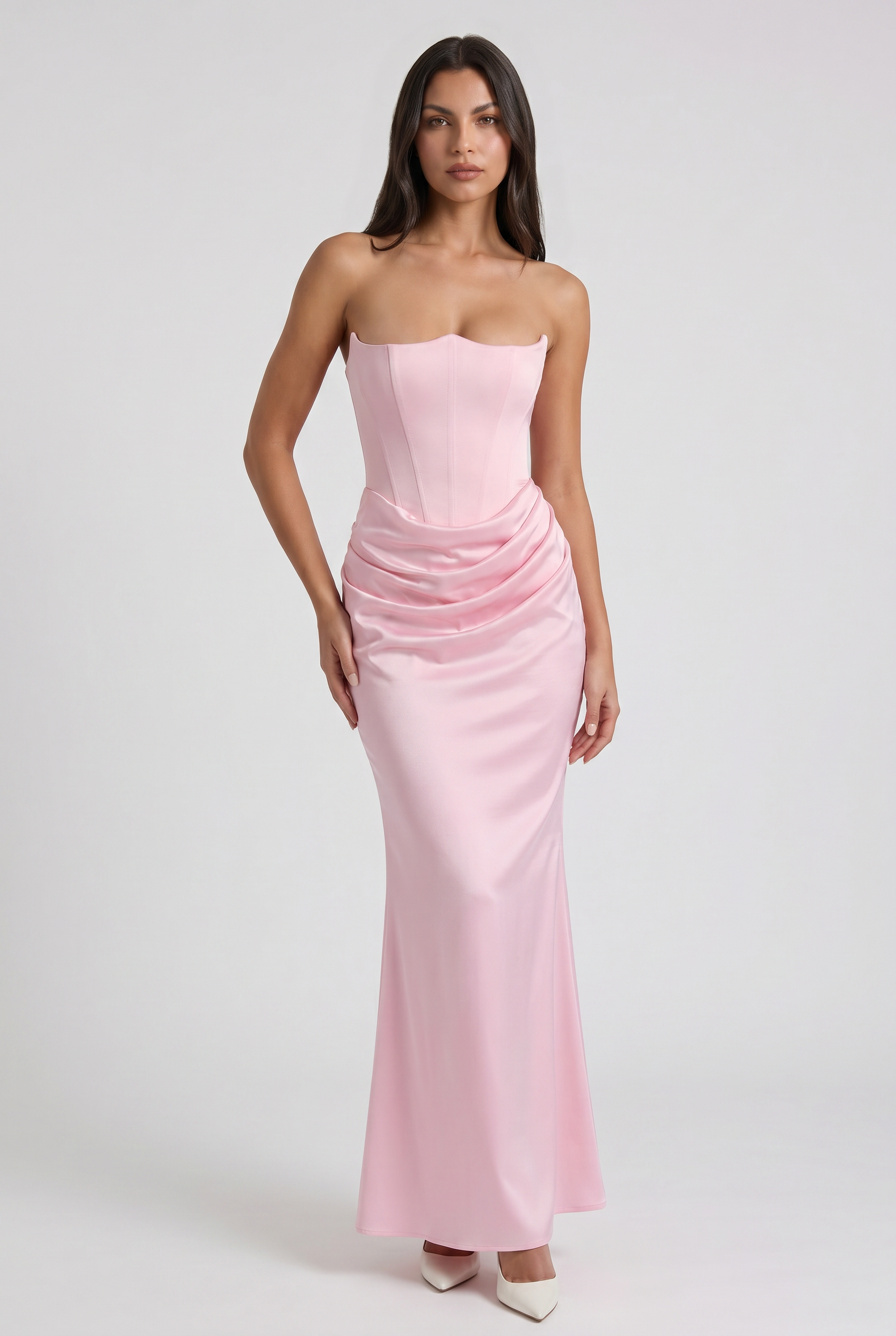 MARCO & BIANCA MILANO | ABITO MIDI ROSA ROSALIND DONNA