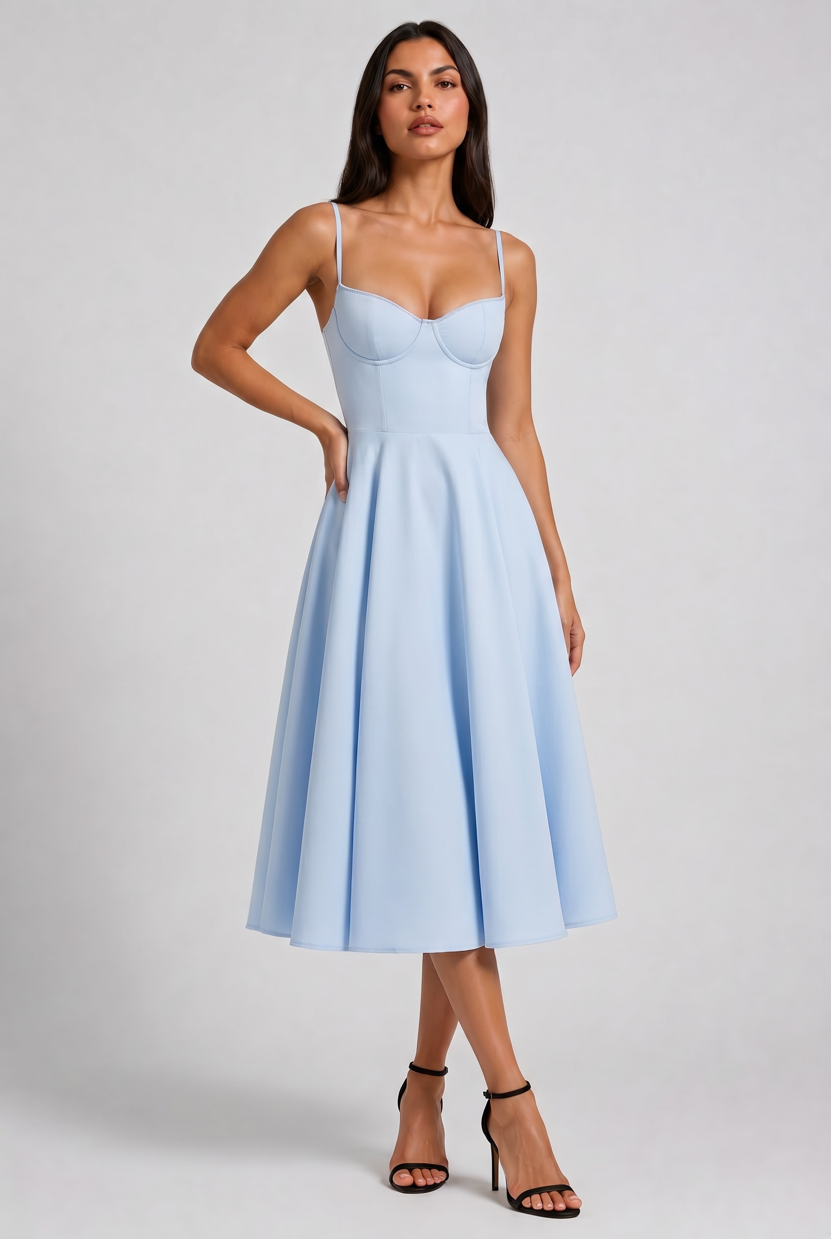 MARCO & BIANCA MILANO | MINI ABITO SELENE AZZURRO CIELO DONNA