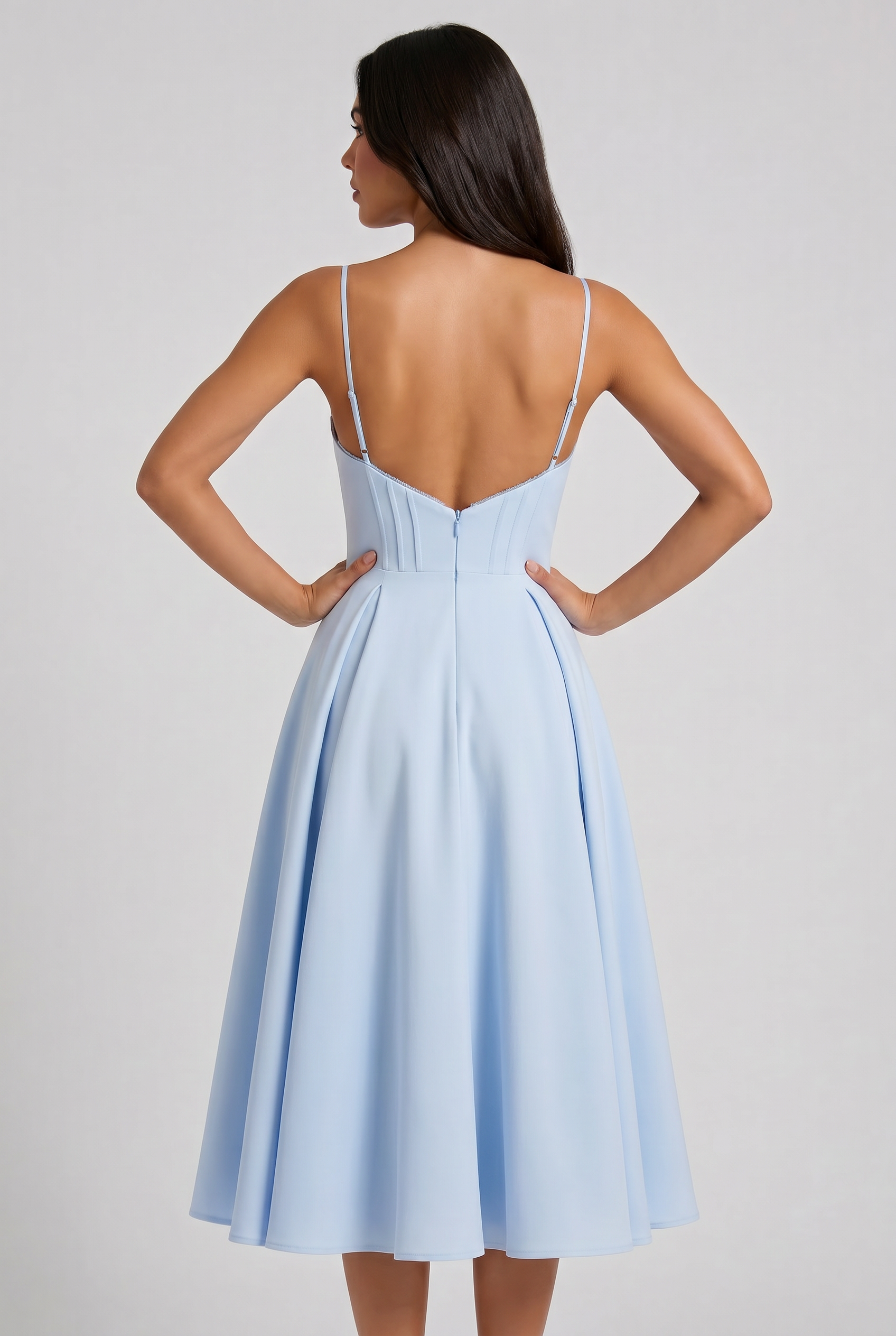 MARCO & BIANCA MILANO | MINI ABITO SELENE AZZURRO CIELO DONNA