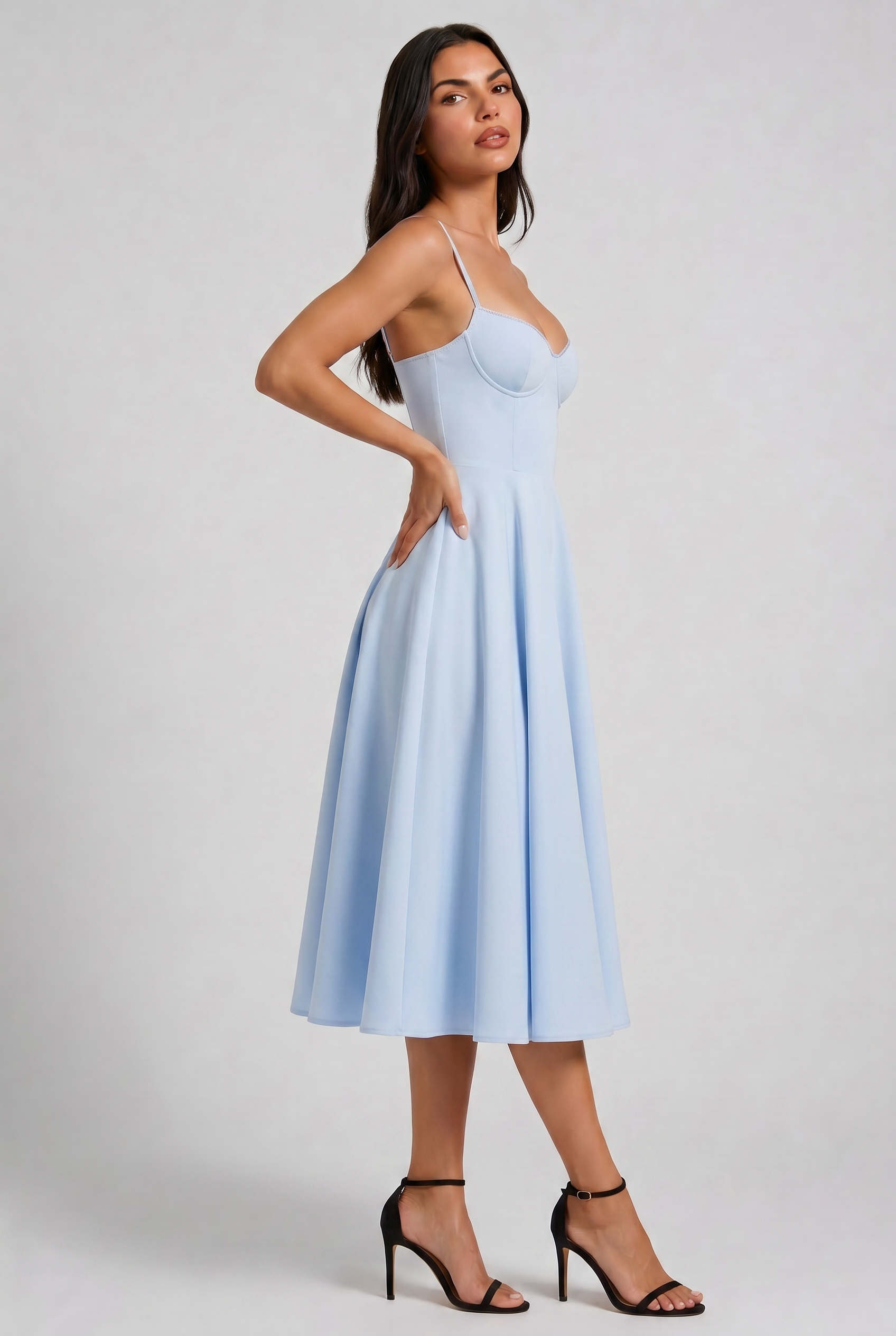 MARCO & BIANCA MILANO | MINI ABITO SELENE AZZURRO CIELO DONNA