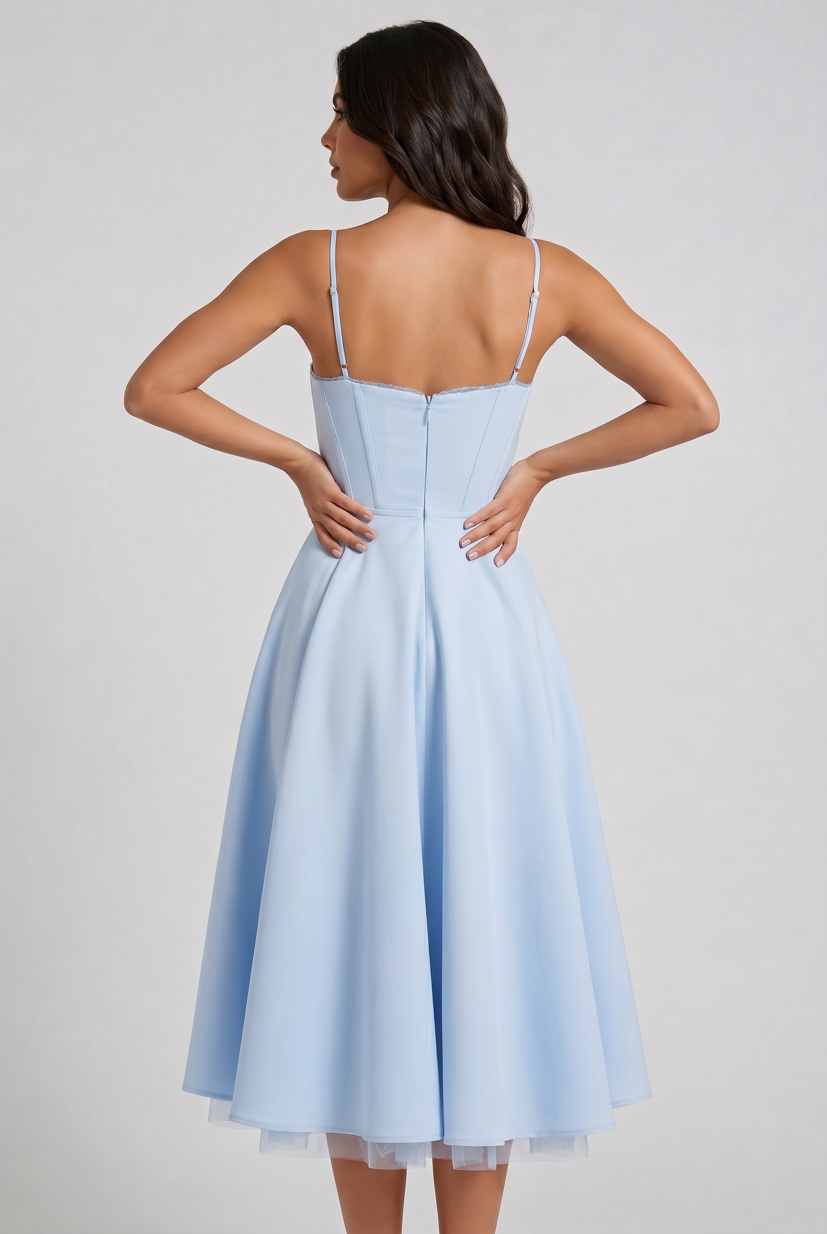MARCO & BIANCA MILANO | MINI ABITO SELENE AZZURRO CIELO DONNA