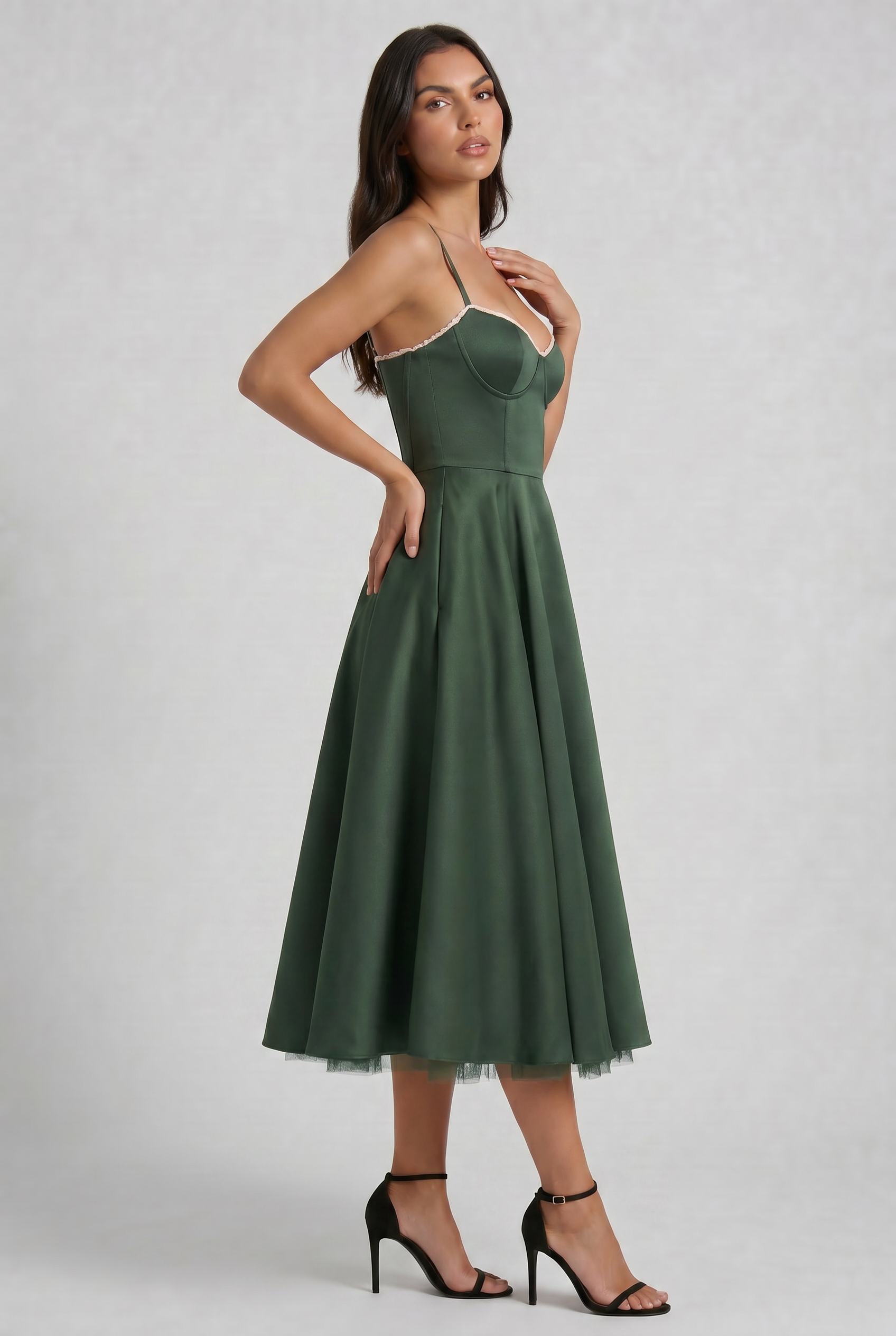 MARCO & BIANCA MILANO | ABITO MIDI VERDE SELENE DONNA