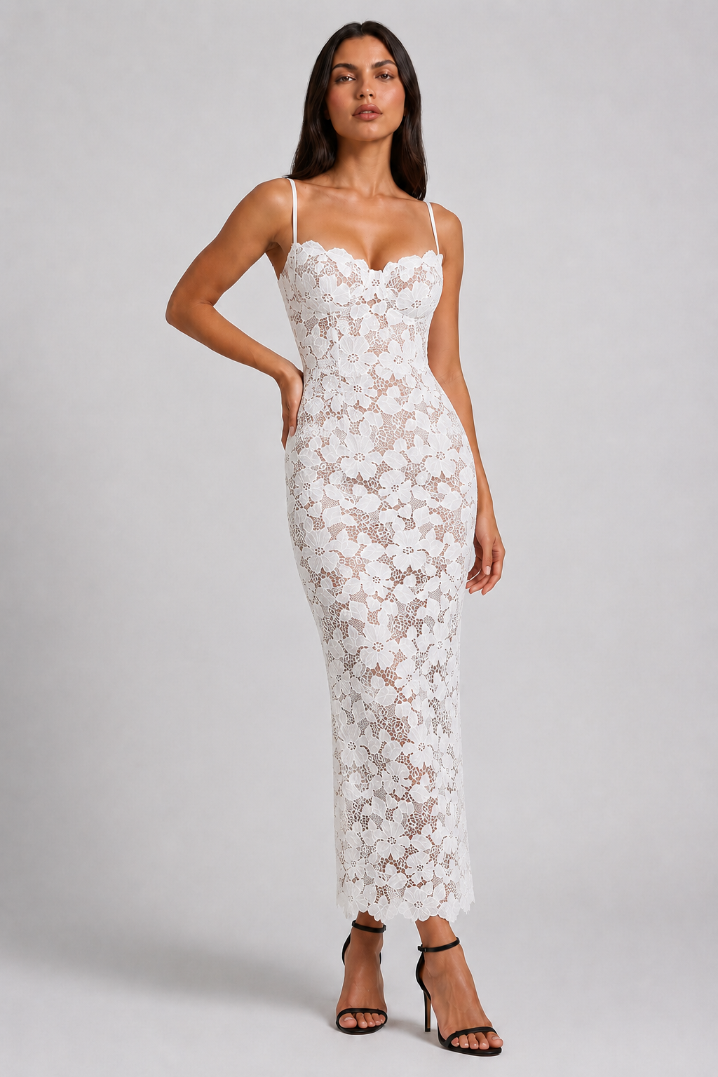 MARCO & BIANCA MILANO | ABITO IN PIZZO PERLE DONNA