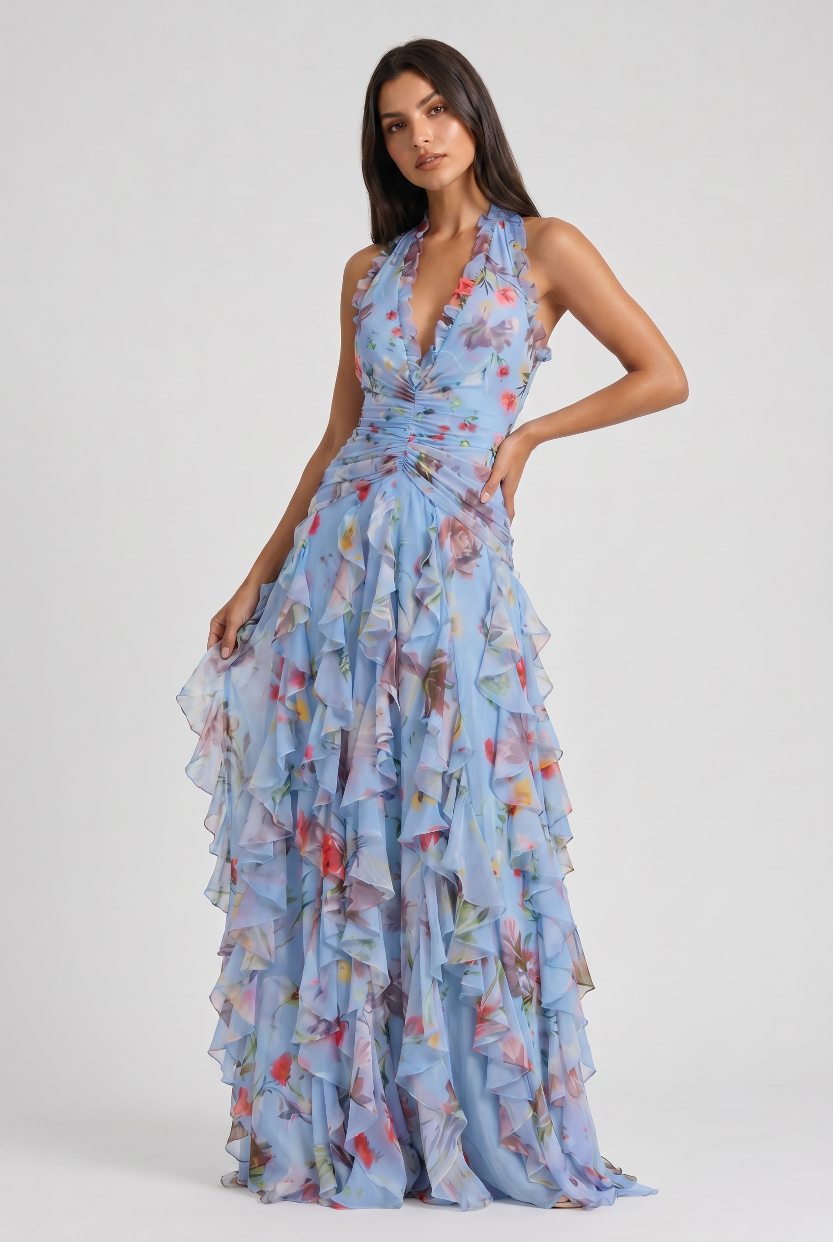MARCO & BIANCA MILANO | MAXI ABITO FLOREALE BELLADINA DONNA