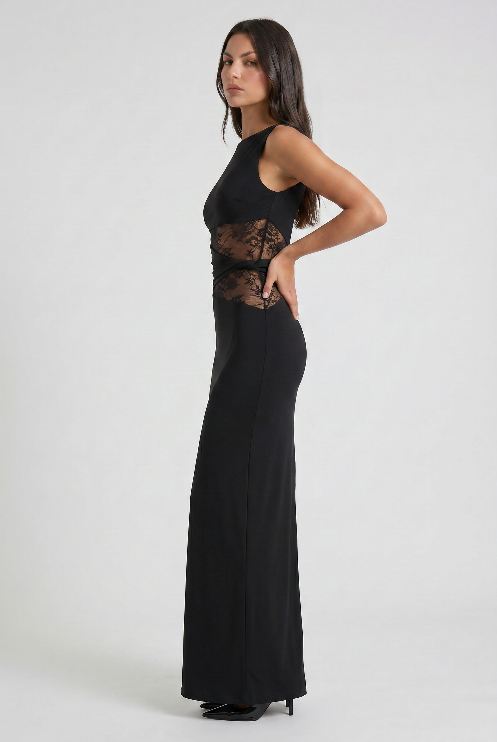 MARCO & BIANCA MILANO | ABITO LUNGO NERO EMMA DONNA