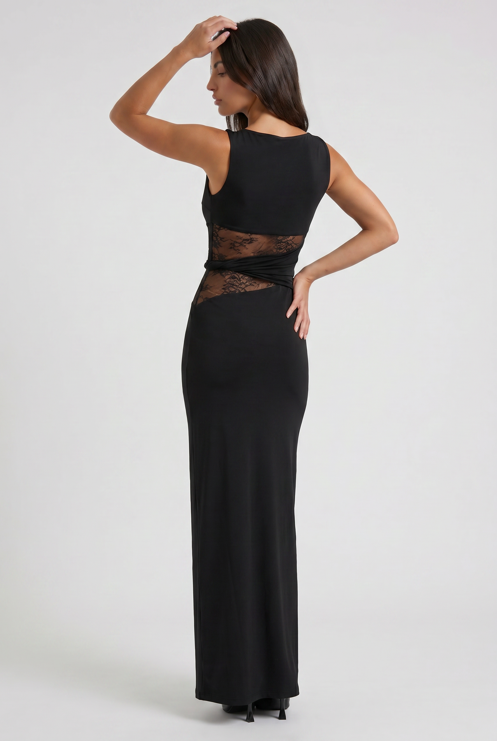 MARCO & BIANCA MILANO | ABITO LUNGO NERO EMMA DONNA
