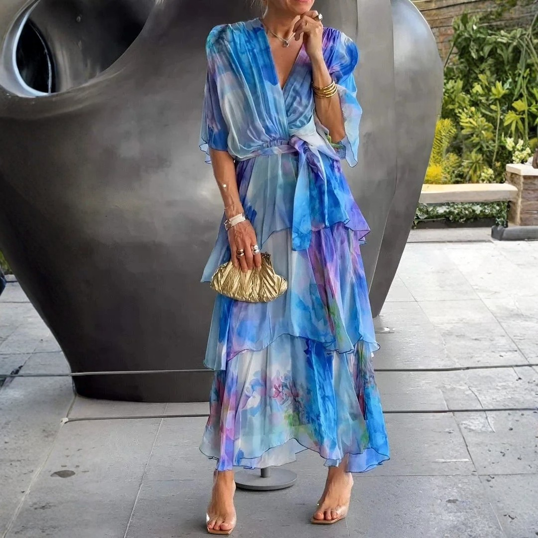 MARCO & BIANCA MILANO | CASAR ABITO ELEGANTE IN CHIFFON DONNA