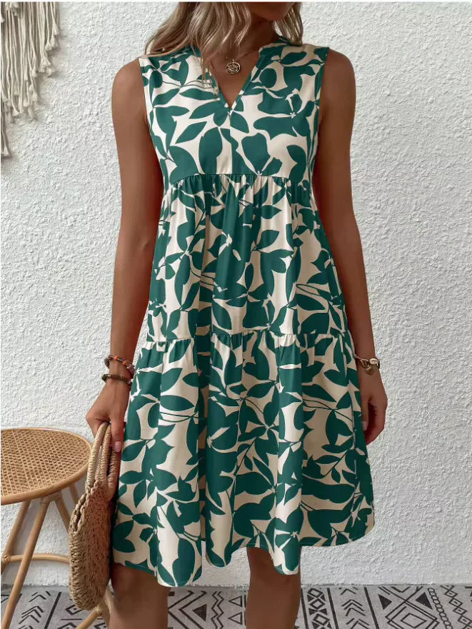 Jana™ | Abito smanicato con stampa floreale