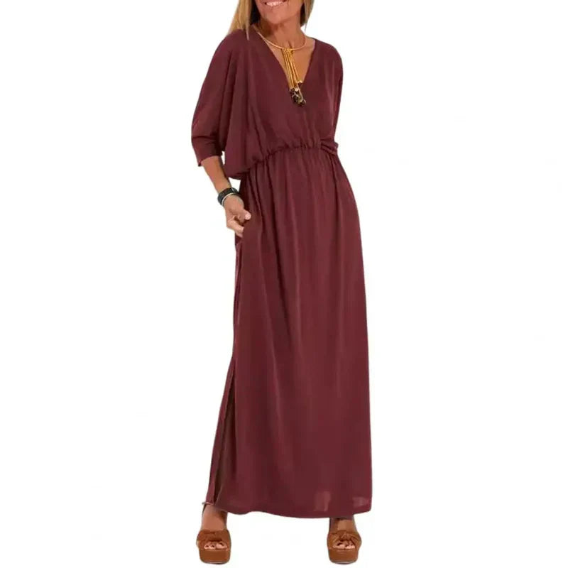 ISABELLA | Langes fließendes Kleid mit einzigartigem Stil für jeden Anlass