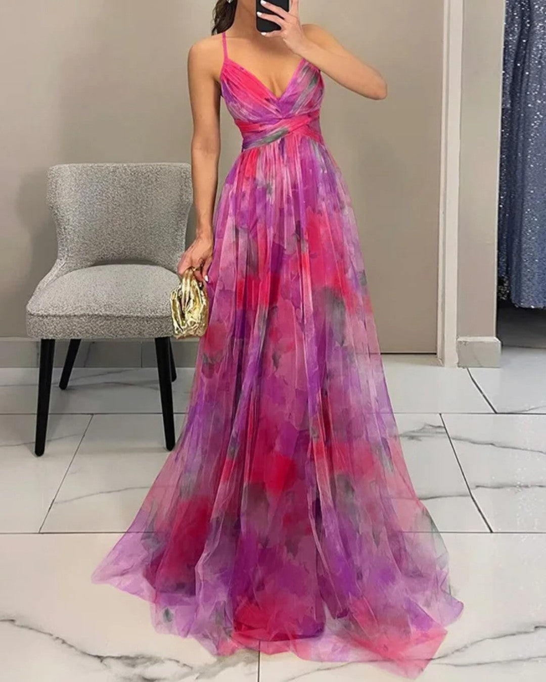 Giselle | Abito maxi floreale