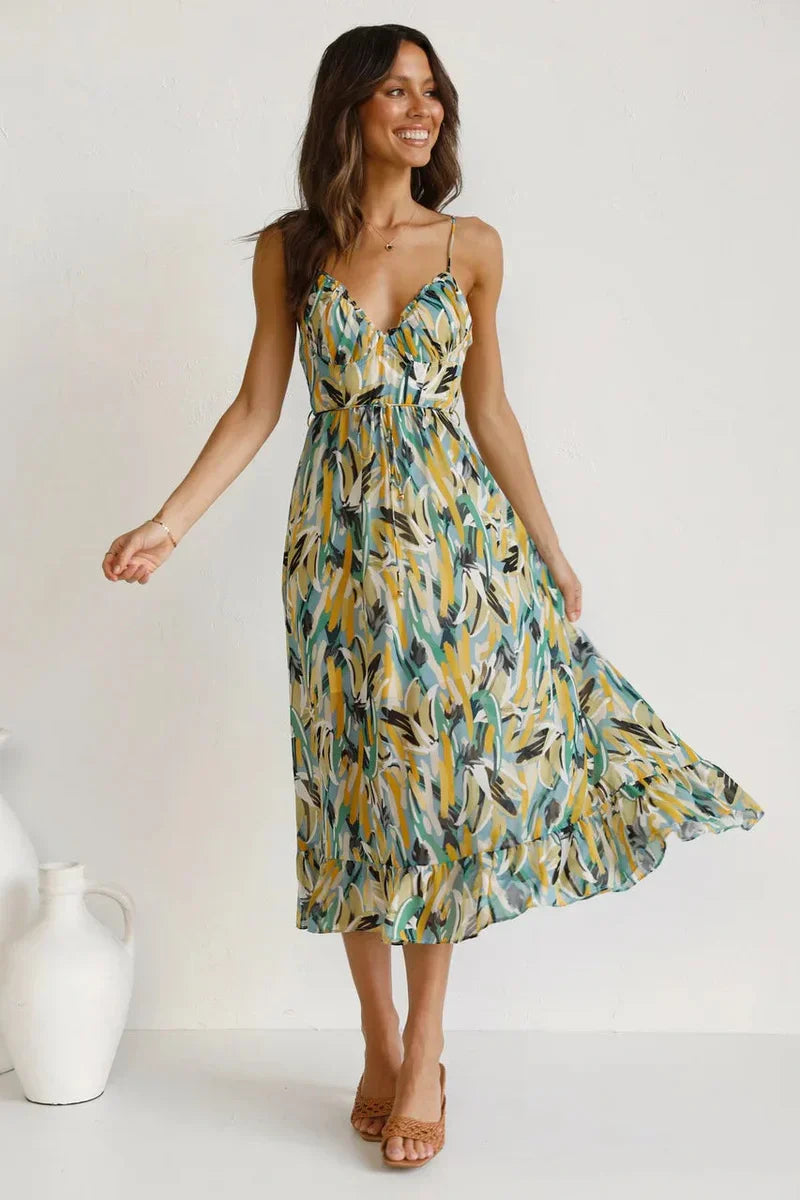 GABRIELLA | Bedrucktes Sommerkleid mit frischem Komfort und sonnigem Stil