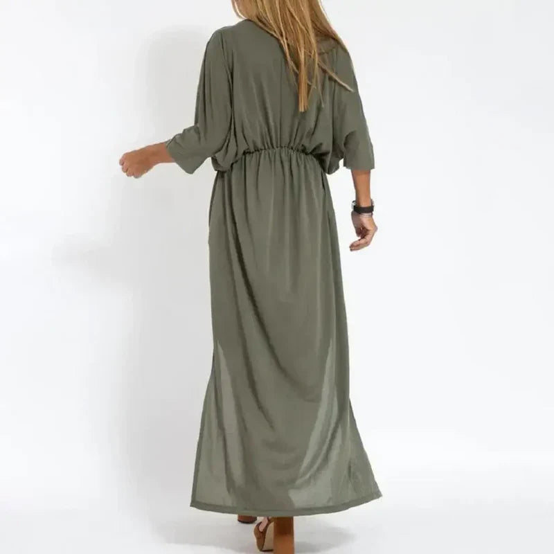 ISABELLA | Langes fließendes Kleid mit einzigartigem Stil für jeden Anlass