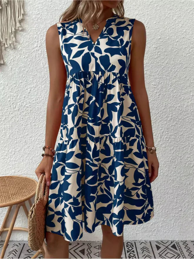 Jana™ | Abito smanicato con stampa floreale