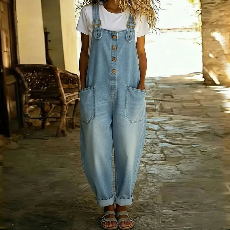 MARCO & BIANCA MILANO | MAE SALOPETTE IN DENIM VINTAGE DONNA