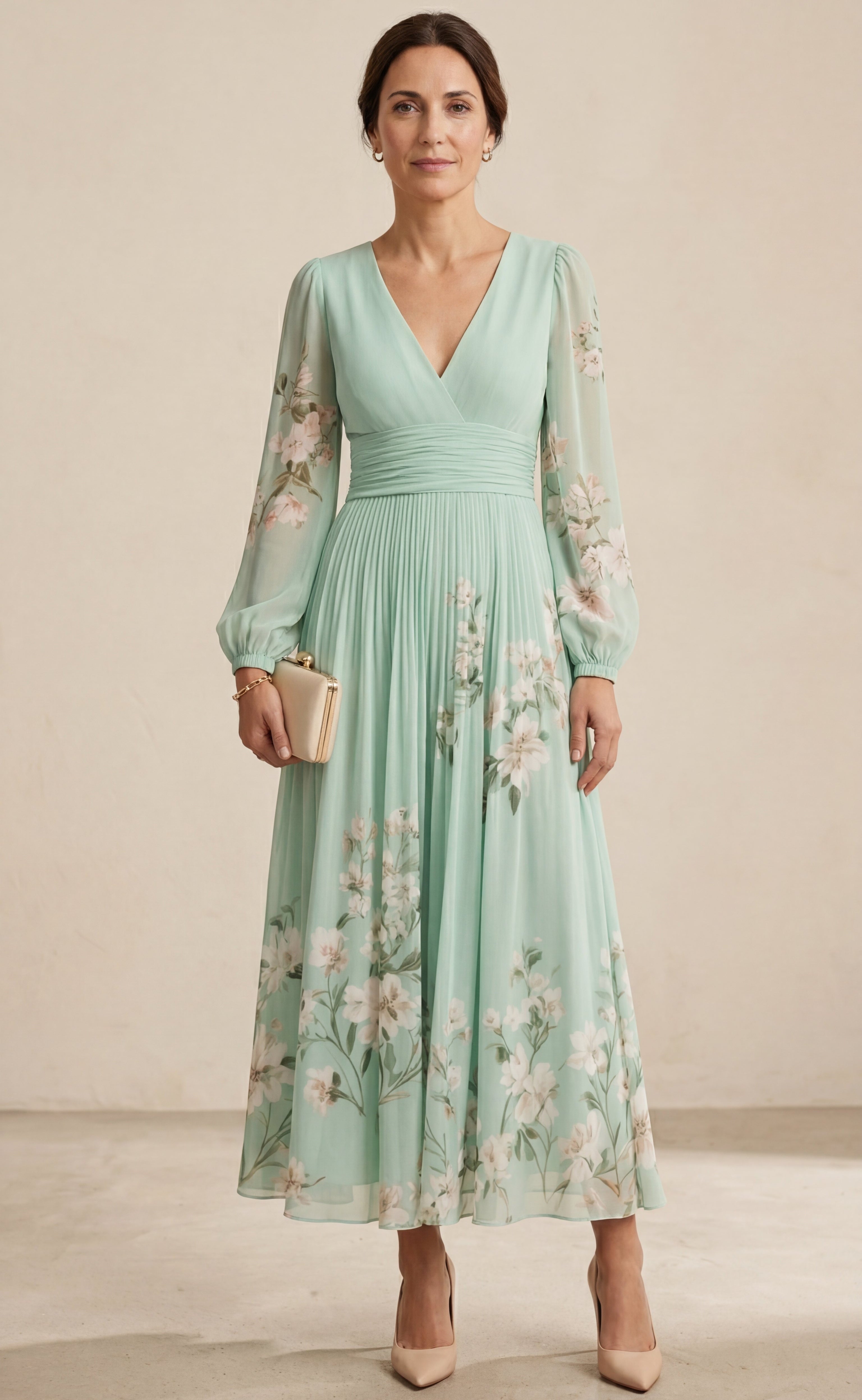 Coral | Abito maxi