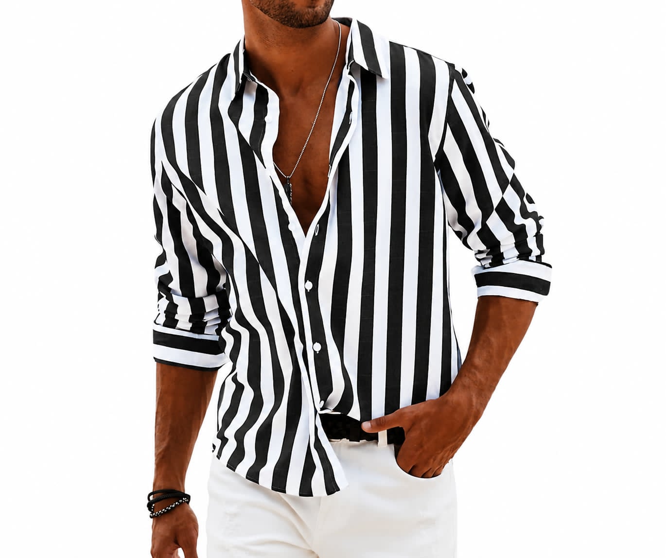 MARCO & BIANCA MILANO | CAMICIA RIVIERA A RIGHE