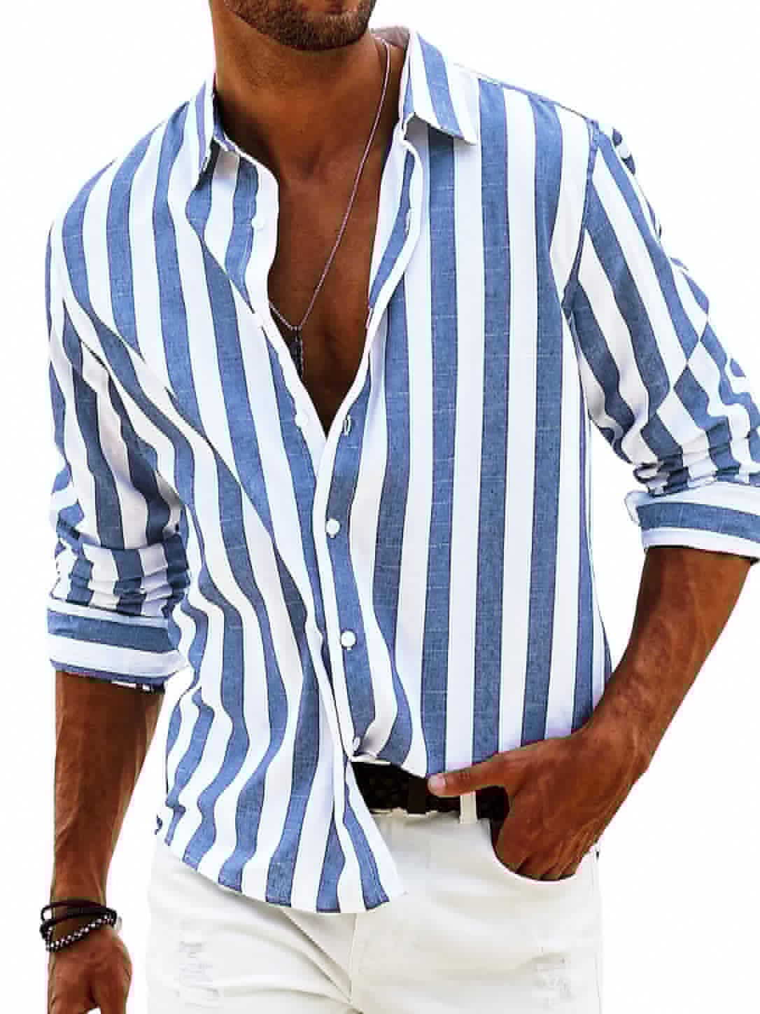 MARCO & BIANCA MILANO | CAMICIA RIVIERA A RIGHE