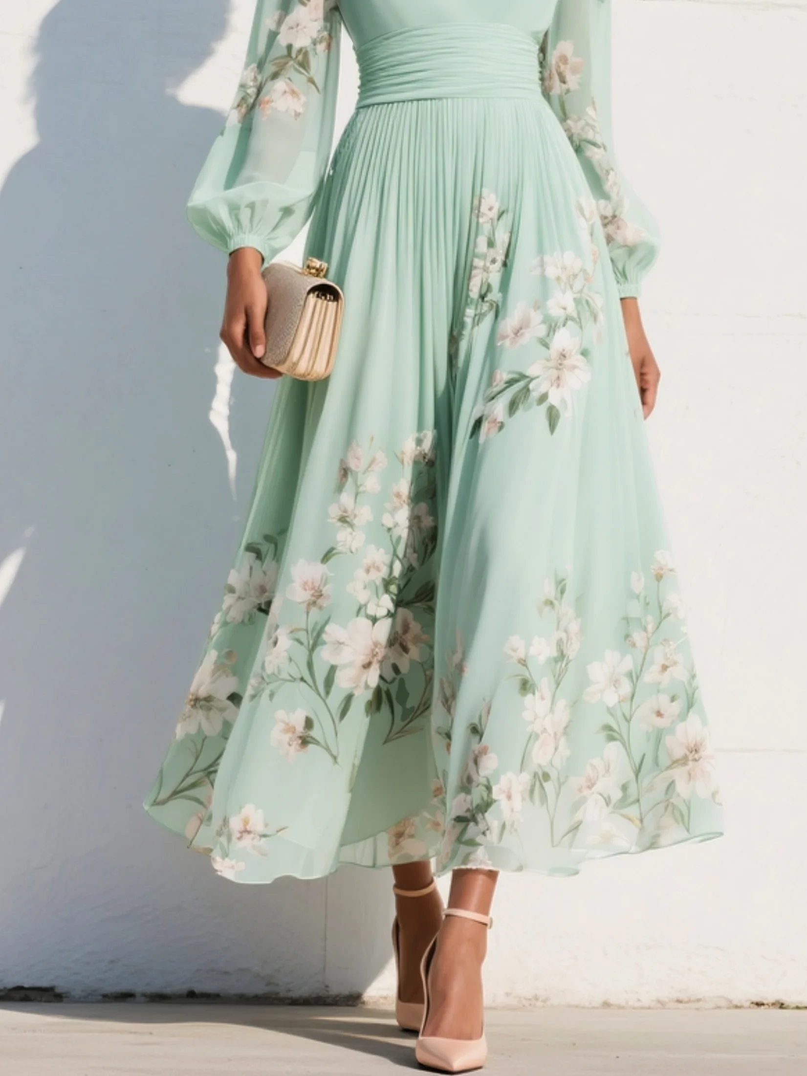 Coral | Abito maxi