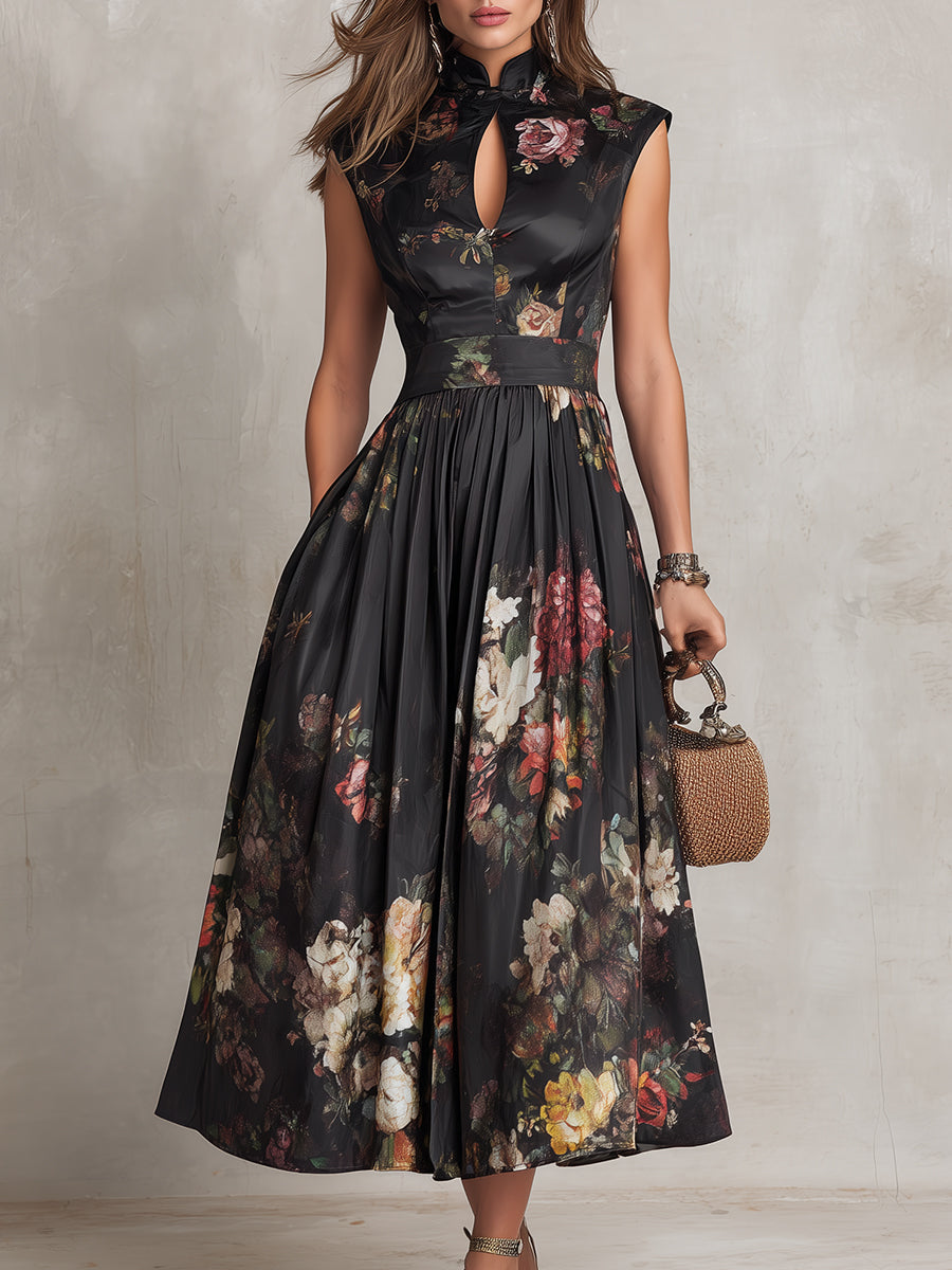 MARCO & BIANCA MILANO | ABITO MIDI IN SATIN NERO DONNA