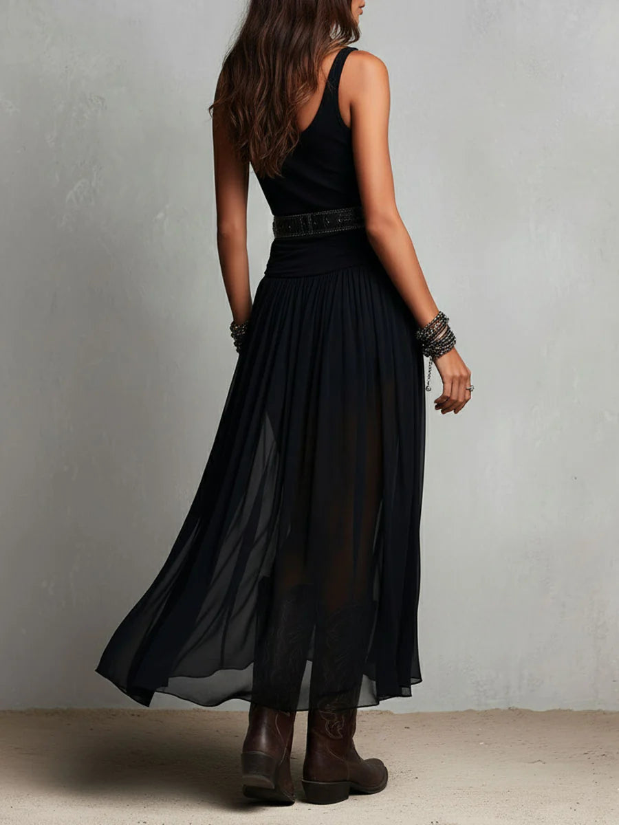 MARCO & BIANCA MILANO | COMPLETO NERO CON GONNA IN TULLE DONNA
