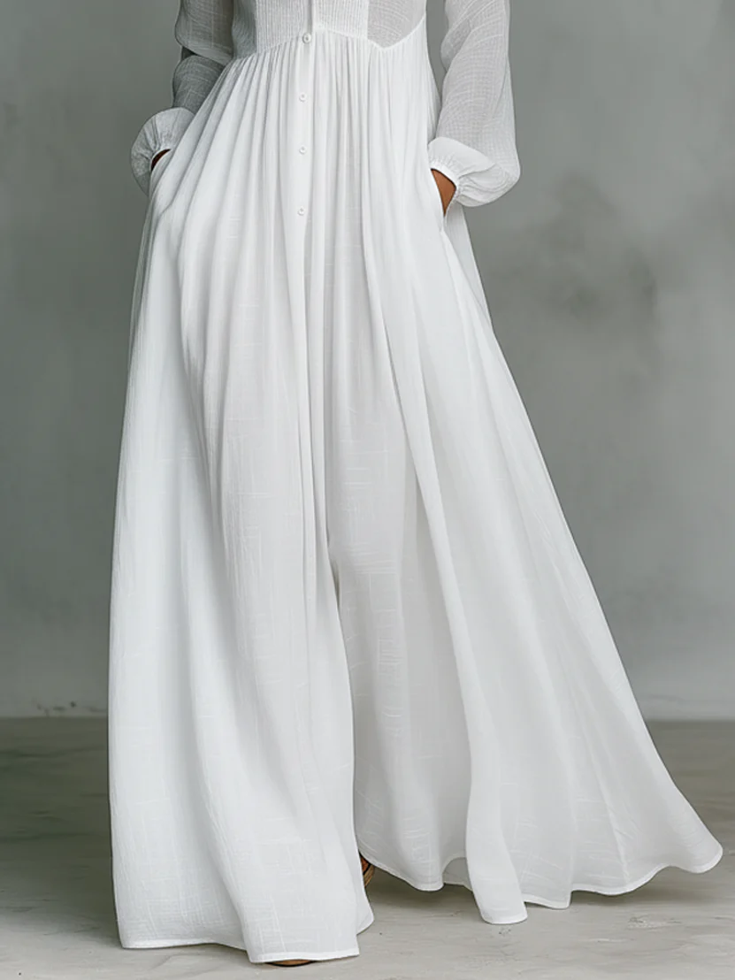 MARCO & BIANCA MILANO | LÉONIE ABITO MAXI MINIMALISTA CON COLLO ALTO DONNA