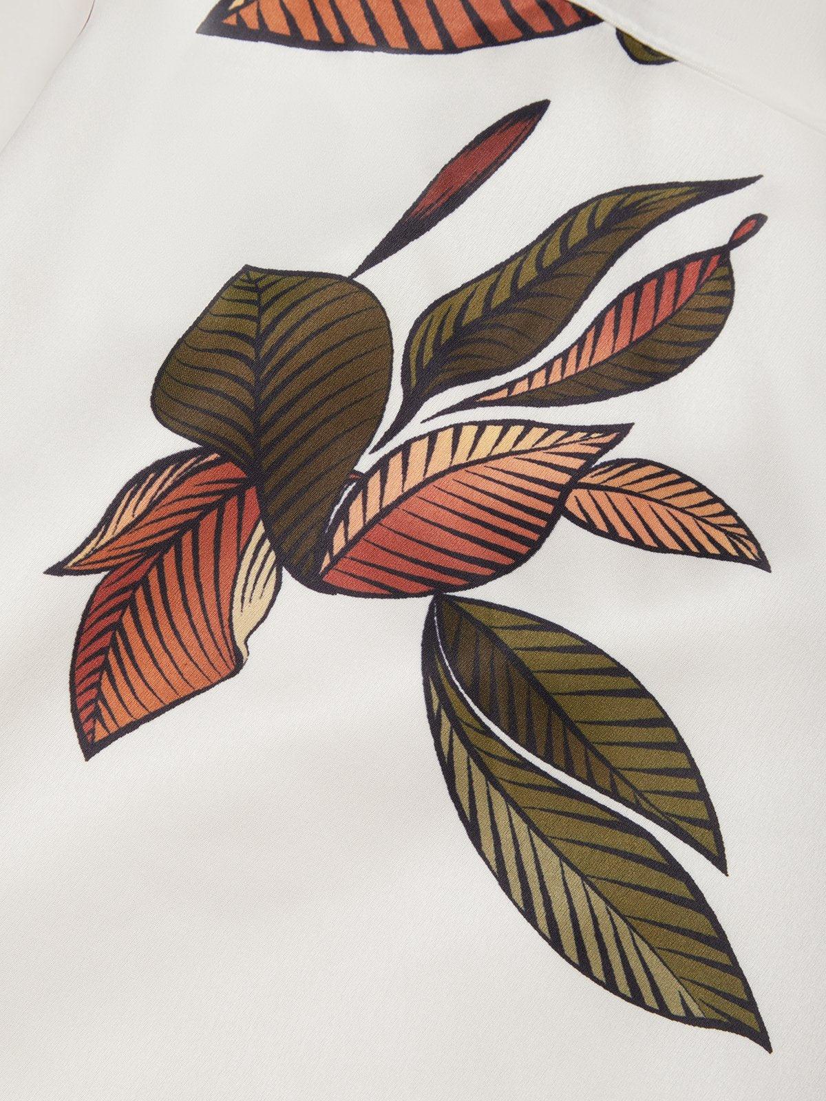 Aura | Abito in Raso Botanico
