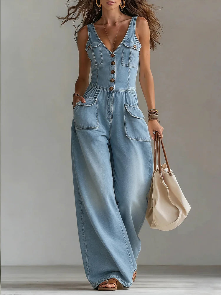 MARCO & BIANCA MILANO | SOFIA TUTA IN DENIM RILASSATA DONNA