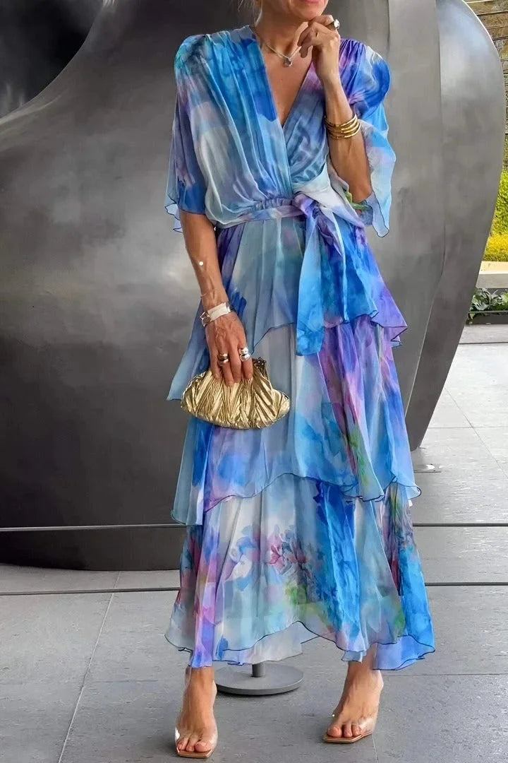 MARCO & BIANCA MILANO | CASAR ABITO ELEGANTE IN CHIFFON DONNA