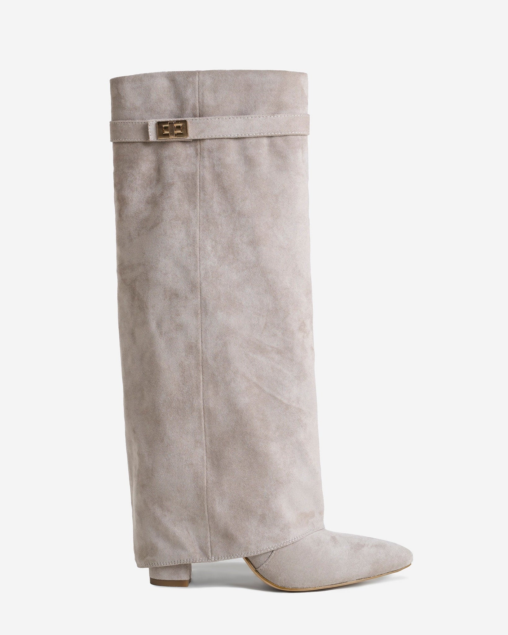 MARCO & BIANCA MILANO | STIVALI LAVISTA IN CAMOSCIO AL GINOCCHIO TAUPE DONNA