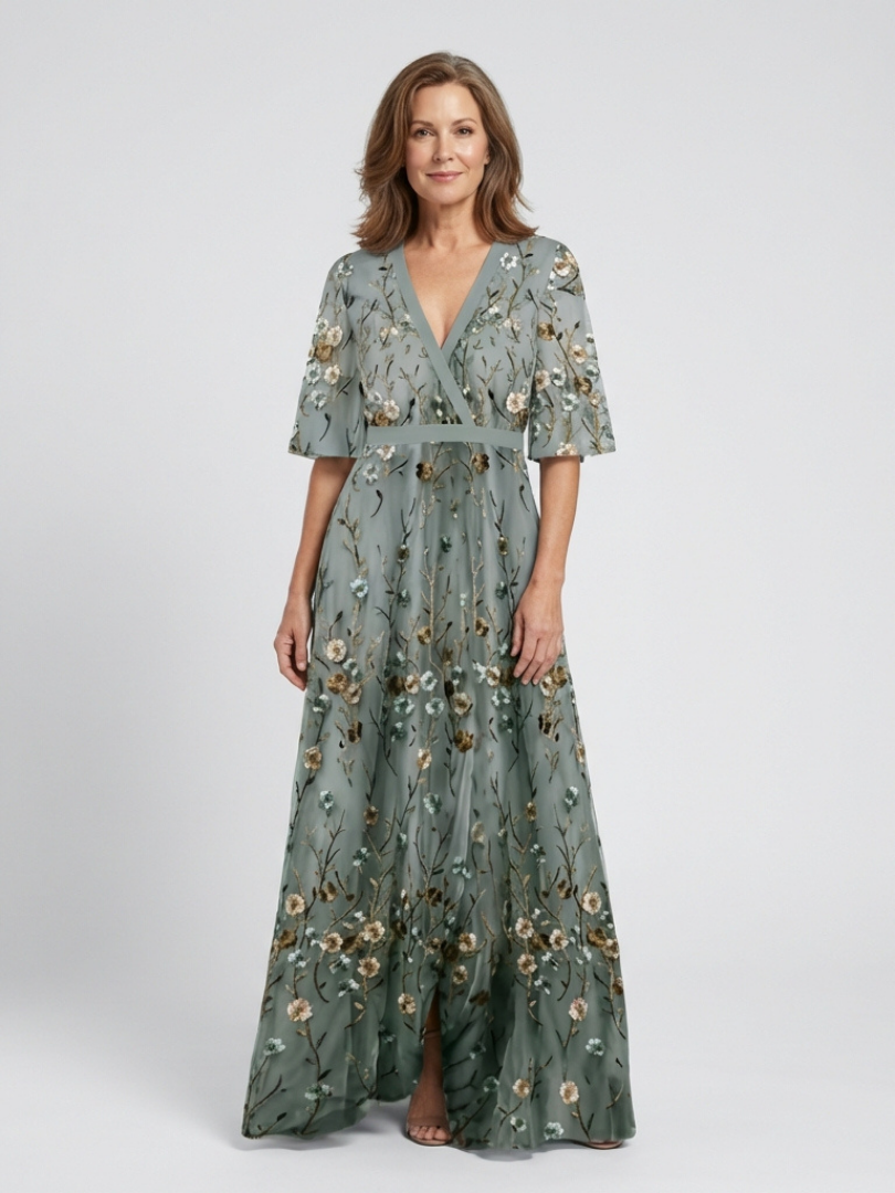 Stella | Abito maxi floreale